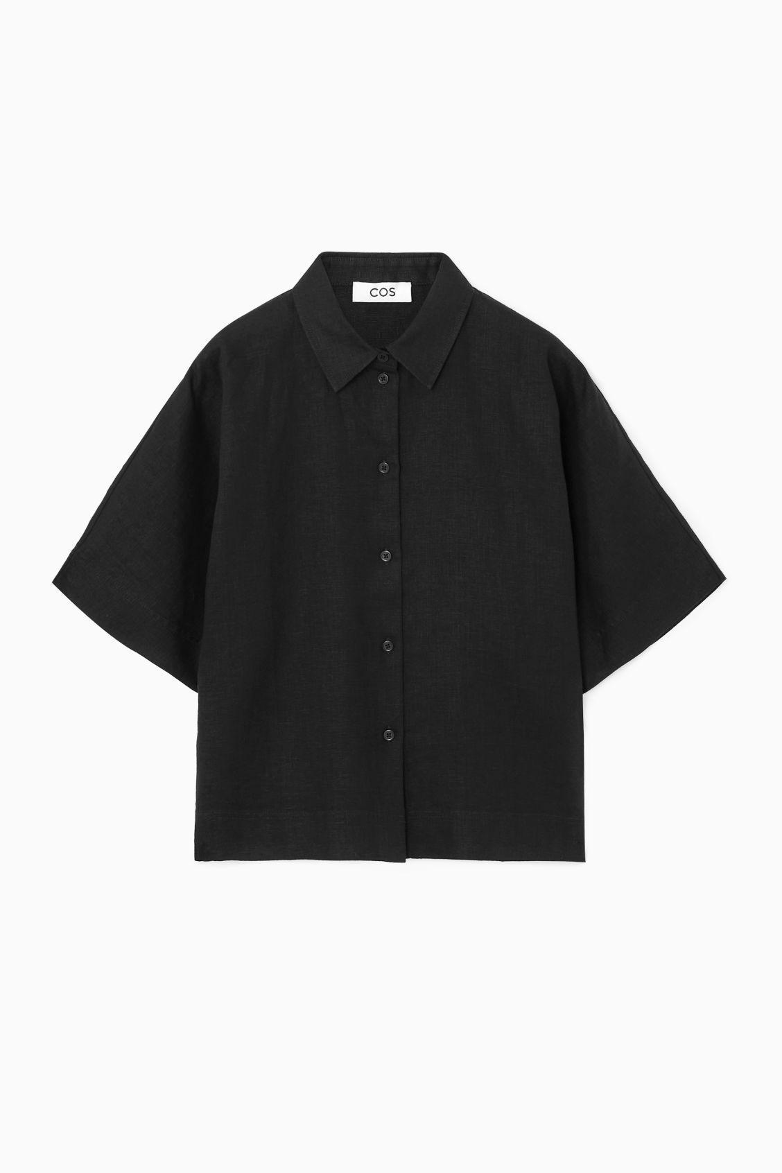 SHORT-SLEEVED LINEN SHIRT Product Image