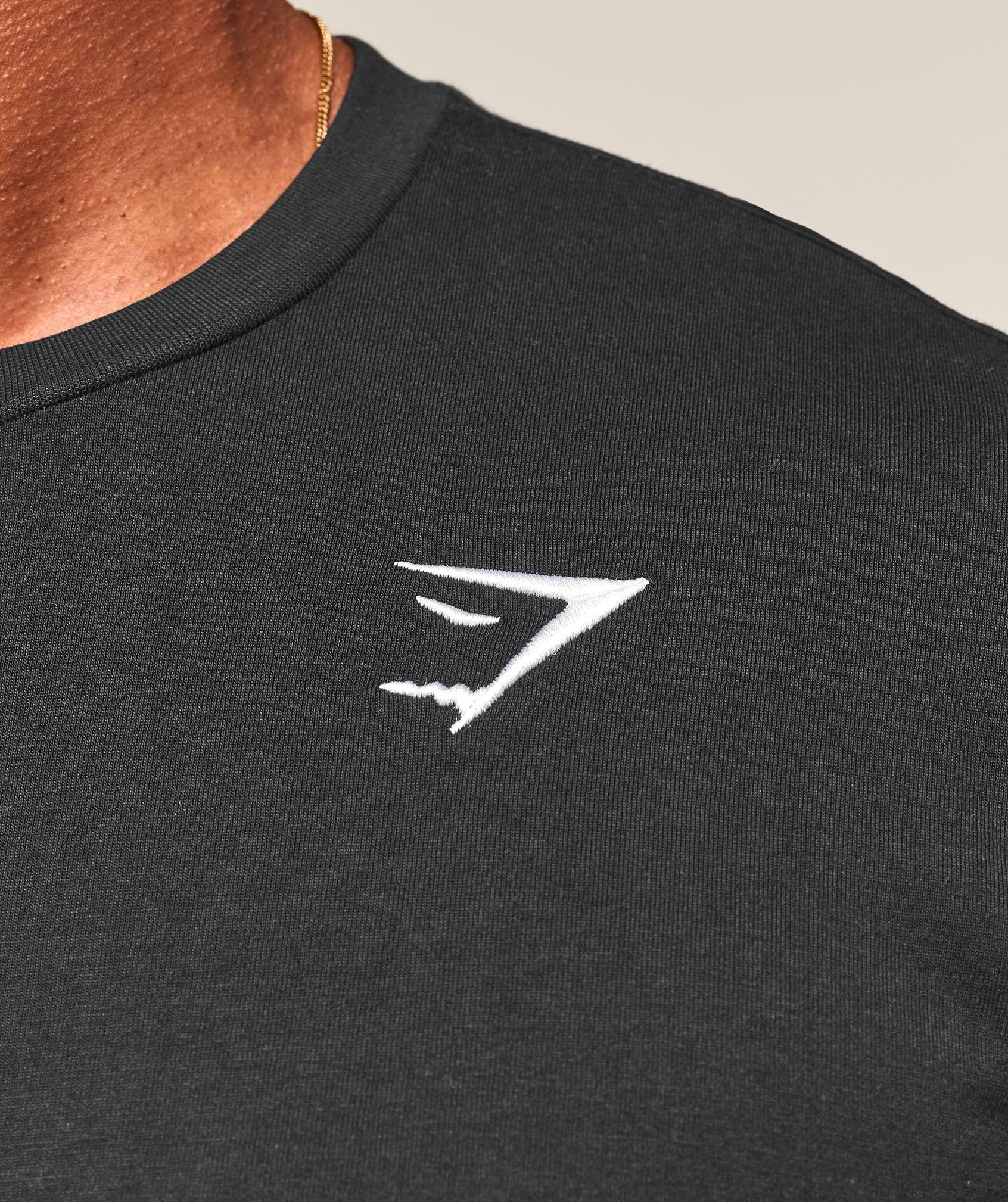 Gymshark Crest T-Shirt - Black Male Product Image