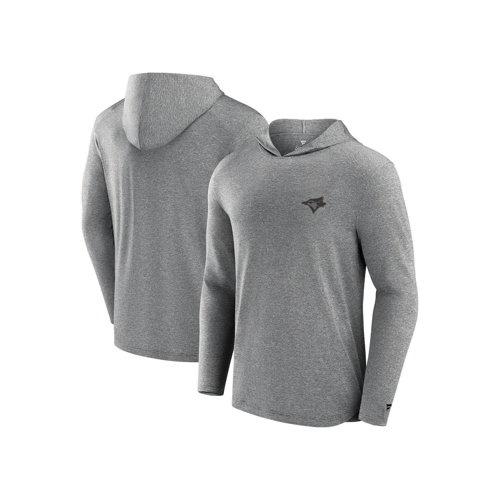 Men's Fanatics Signature Black Toronto Blue Jays Front Office Tech Lightweight Hoodie T-Shirt, Size: Small, Jay Black Product Image