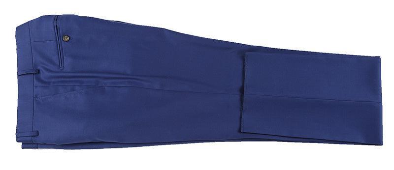 Half Canvas Wool Dress Suit Modern Fit 2 Piece in Blue Product Image