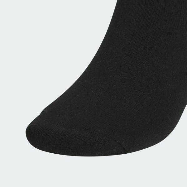 adidas Mens Cushioned Comfort 3-Pack Crew Socks Black L Product Image