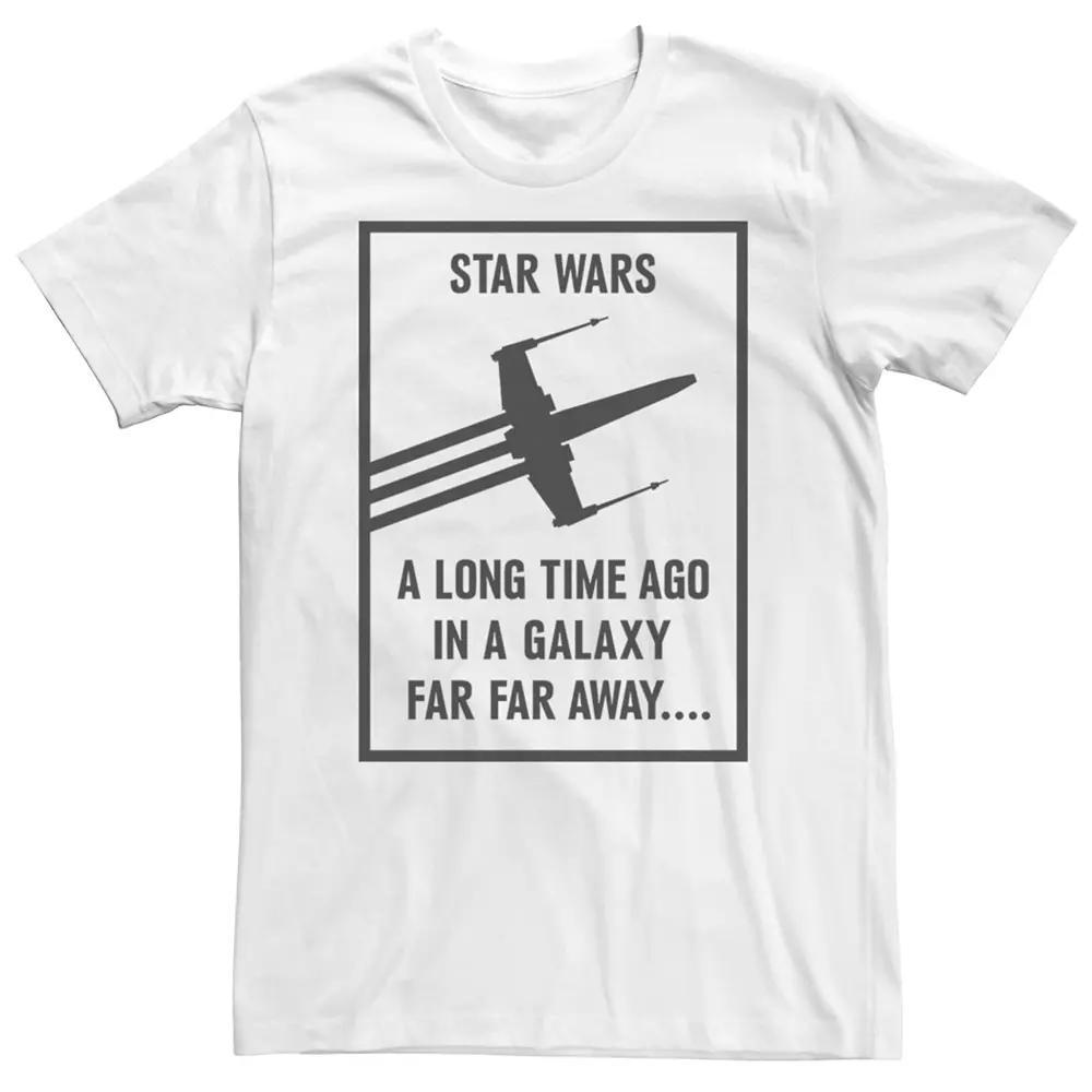 Mens Star Wars A Long Time Ago X-Wing Poster Tee Product Image