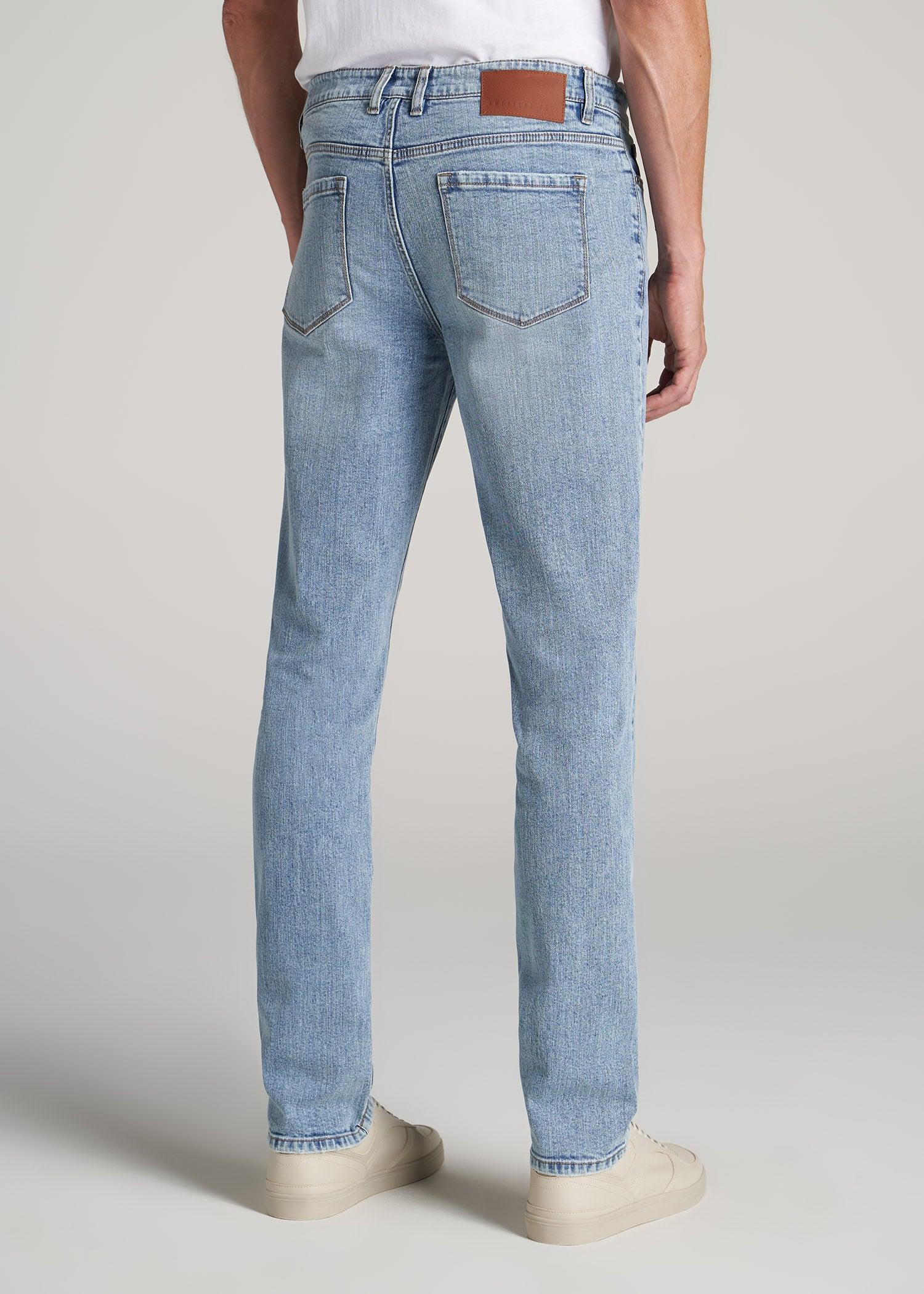 Dylan Slim Fit Jeans for Tall Men in Retro Blue Product Image