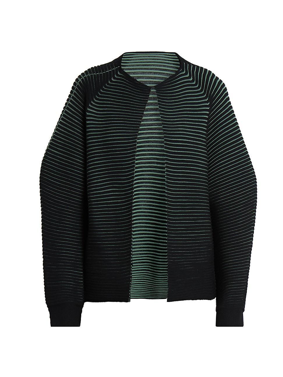 Womens Circle Wool-Blend Knit Cardigan Product Image