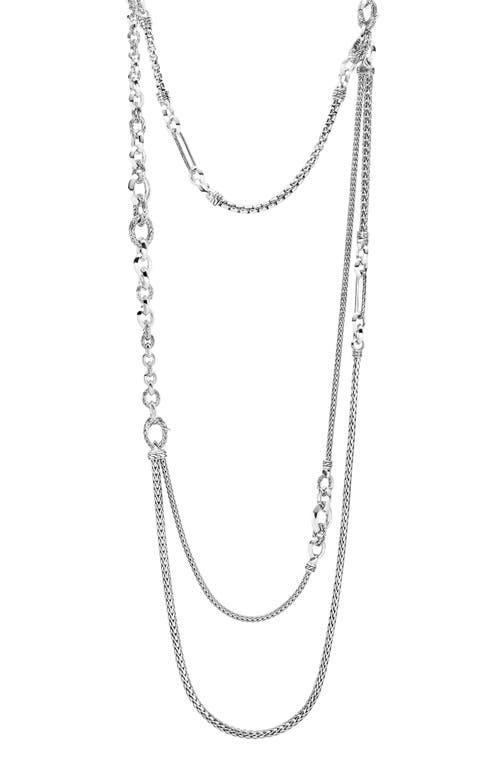 John Hardy Sterling Silver Classic Chain Layered Necklace, 34 Product Image