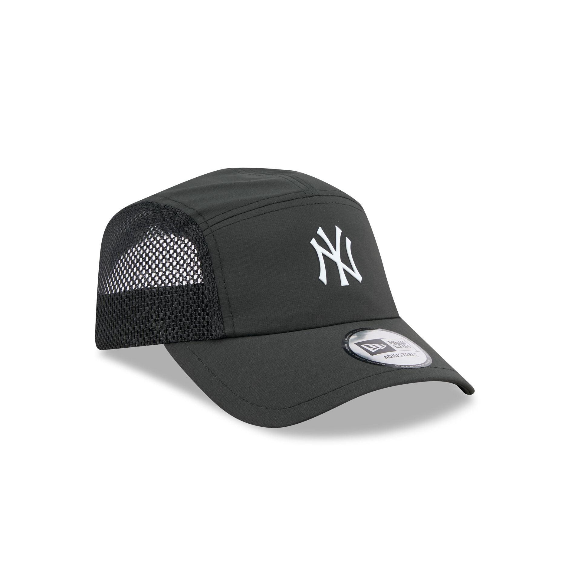 New York Yankees Black Poly Runner Adjustable Hat Male Product Image