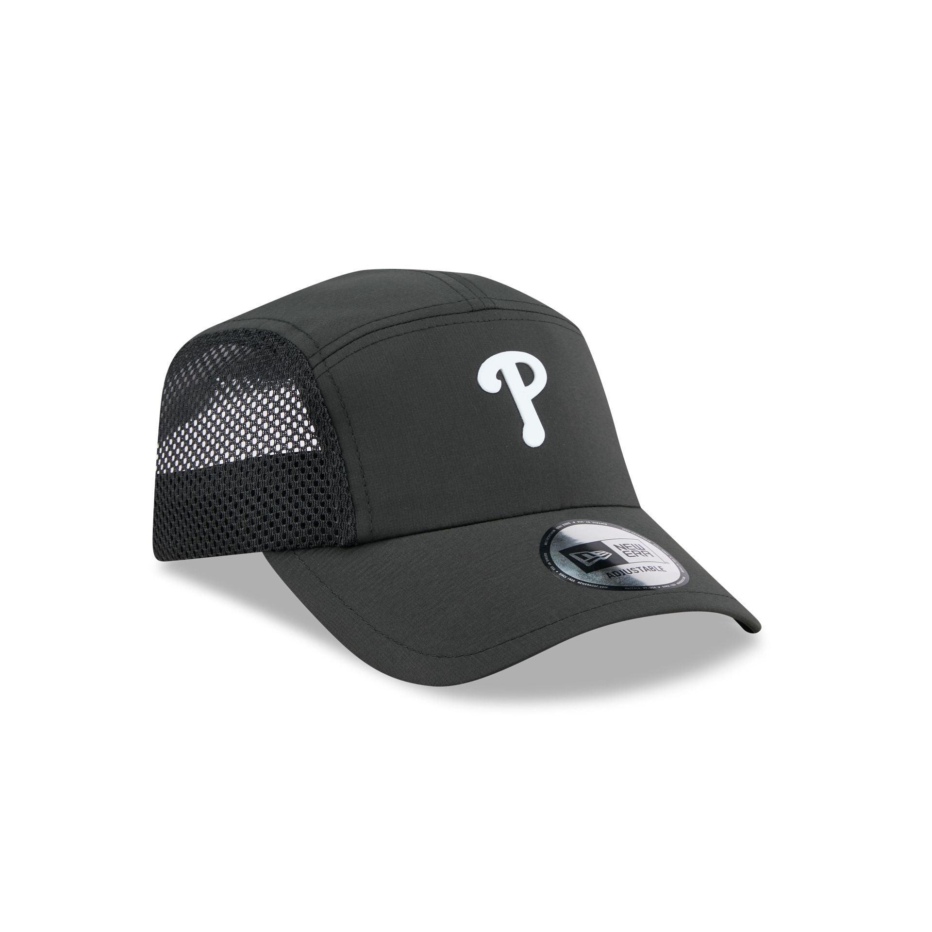 Philadelphia Phillies Black Poly Runner Adjustable Hat Male Product Image