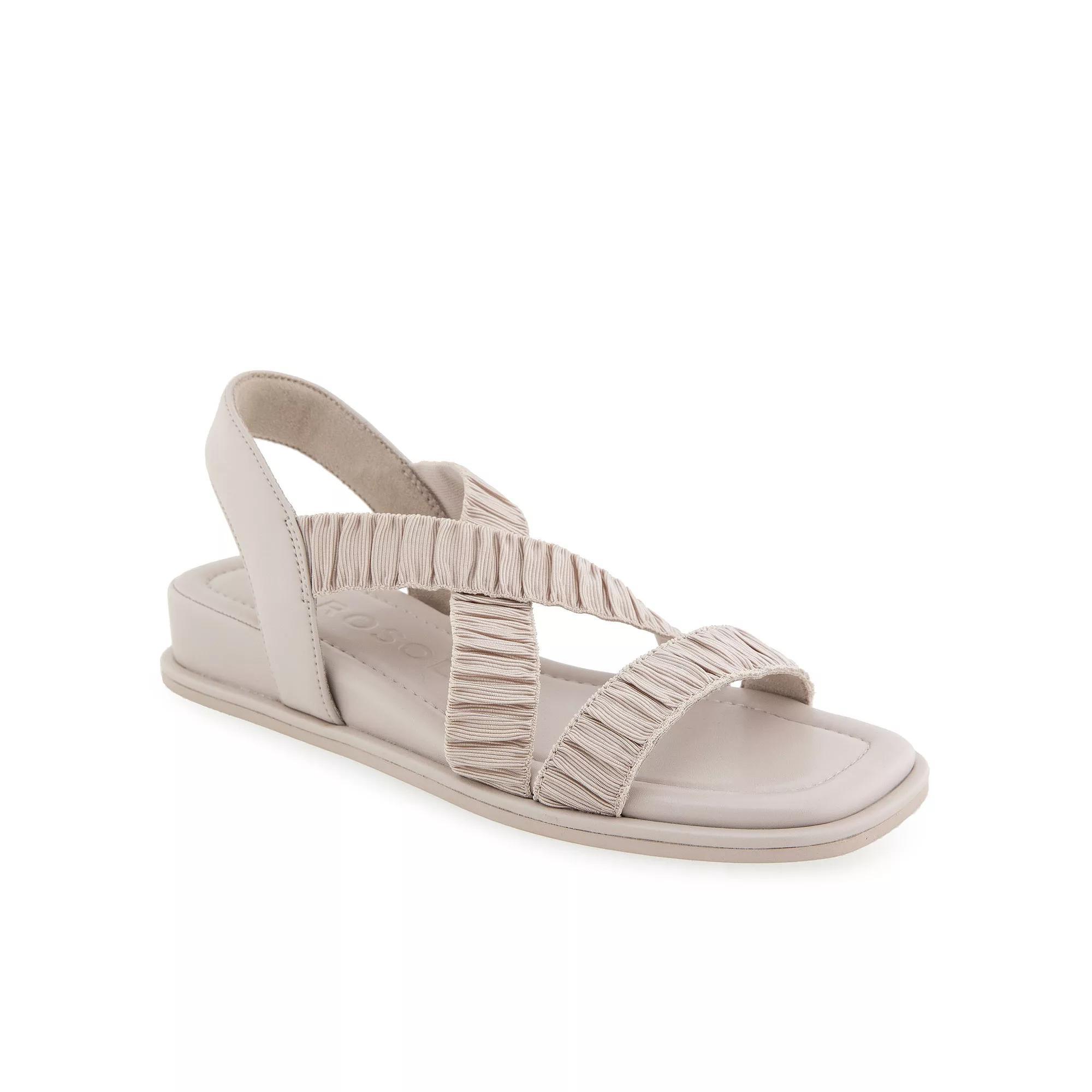 Aerosoles Bora Womens Elastic Slingback Sandals Grey Product Image