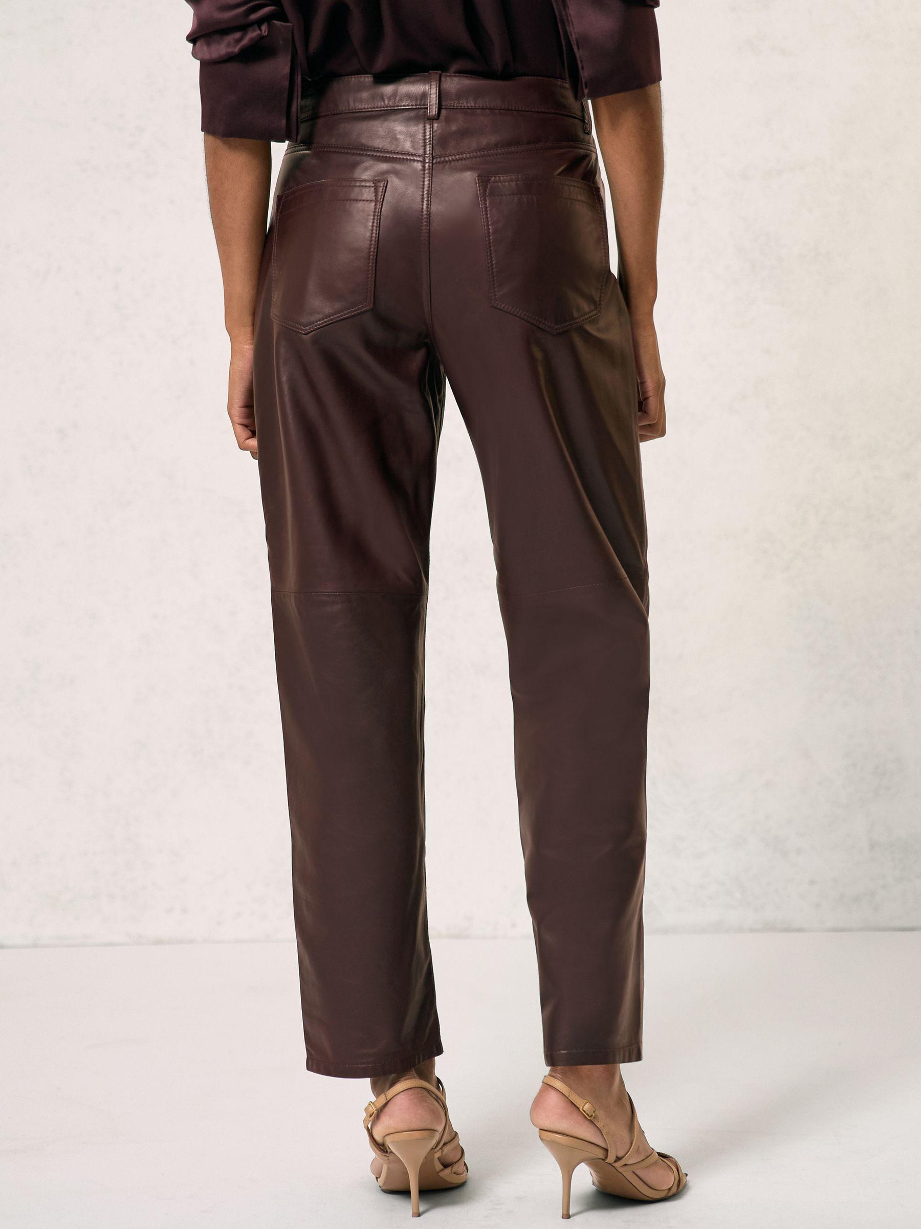 Side-Stripe Wide-Leg Check Trousers in Neutral Check Product Image