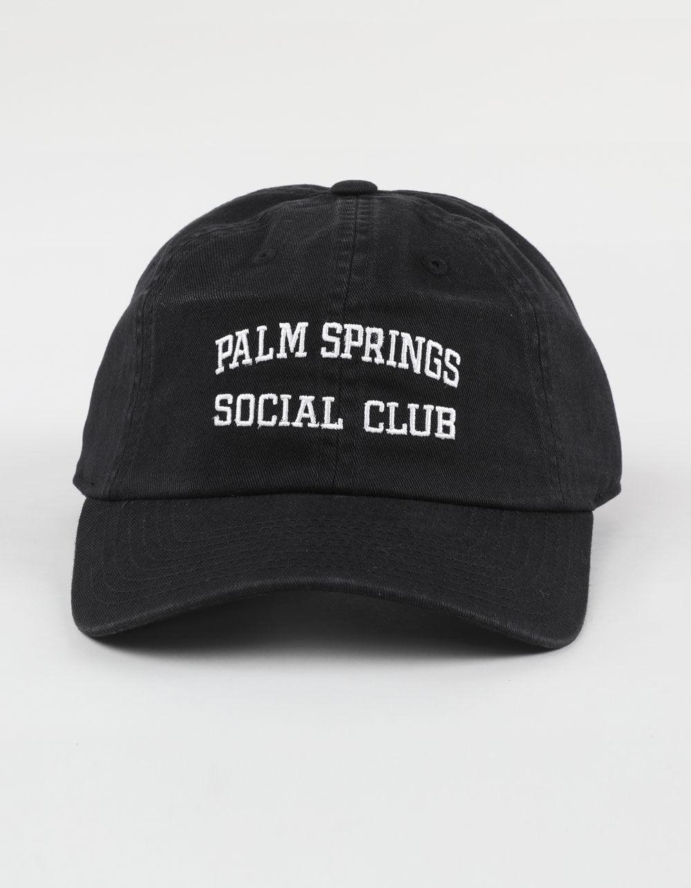 AMERICAN NEEDLE Palm Springs Social Club Strapback Hat - BLACK Product Image