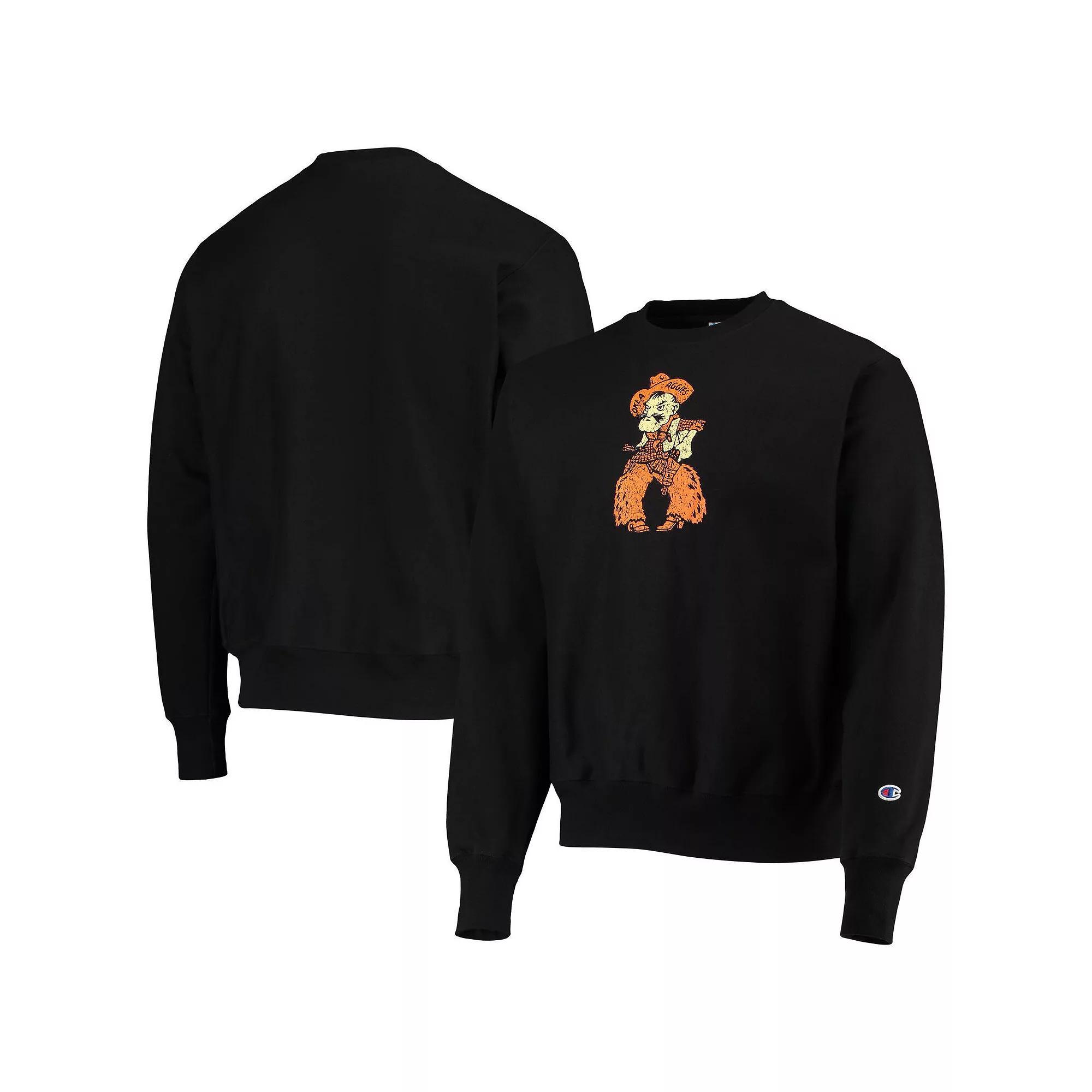Mens Champion Oklahoma State Cowboys Vault Logo Reverse Weave Pullover Sweatshirt Product Image