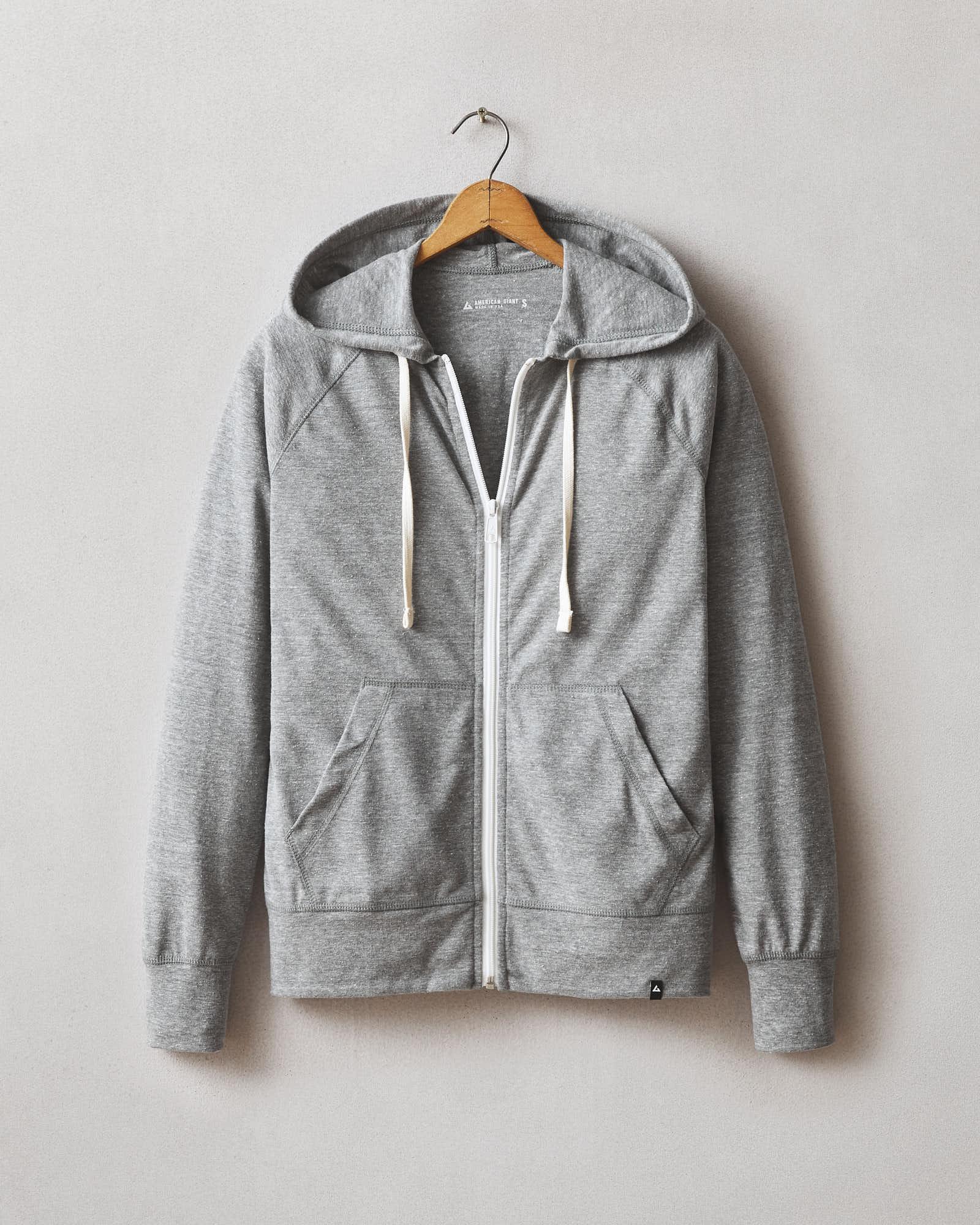 Women's Lightweight Full Zip - Dark Charcoal Heather Product Image