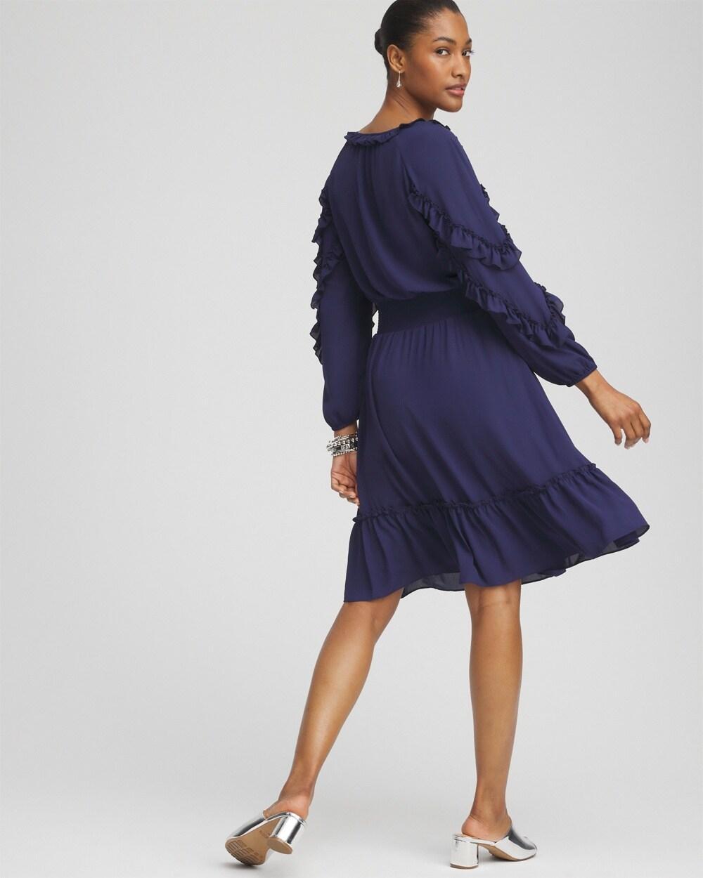 Ruffle Detail Smock Waist Dress Product Image