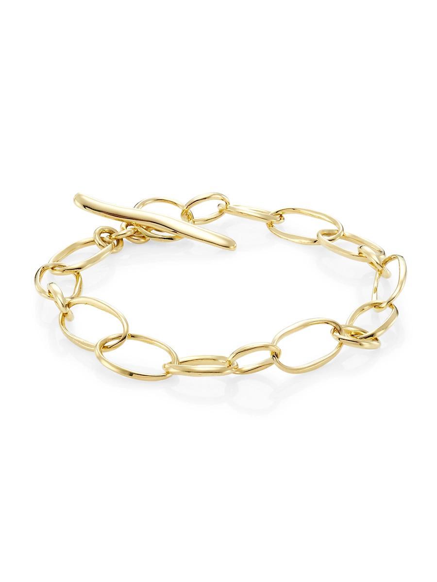 Womens Scultura 18K Yellow Gold Oval-Link Bracelet Product Image