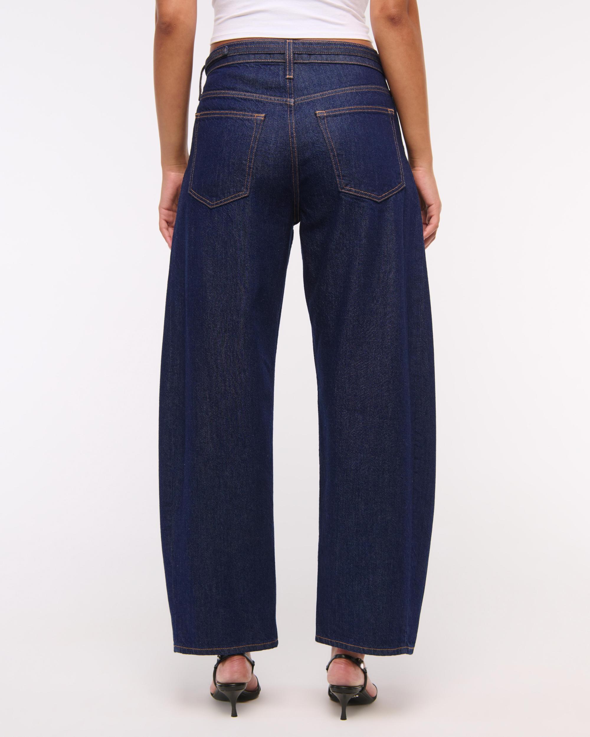 Mid Rise Barrel Jean Product Image
