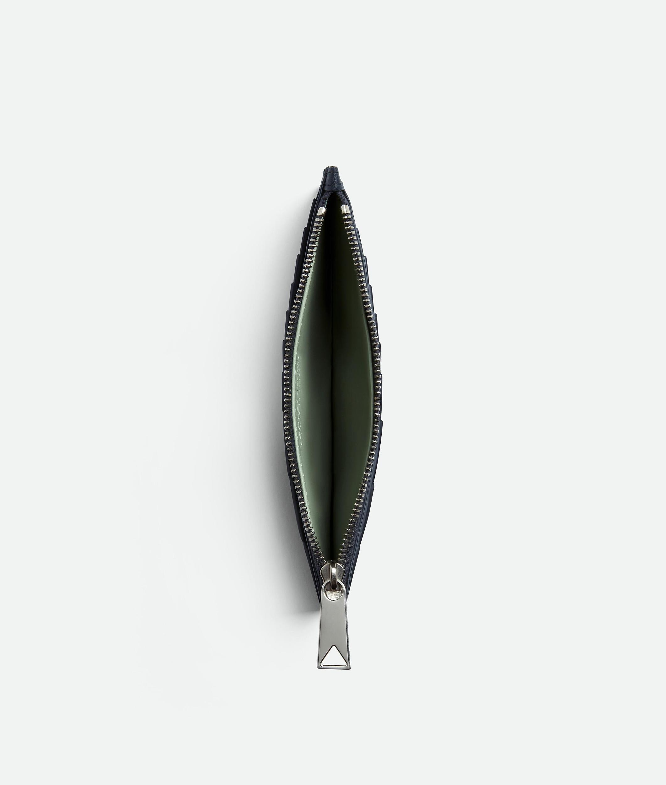 BOTTEGA VENETA Intrecciato Long Kartenetui Mit Zip In Space/new Sauge Product Image