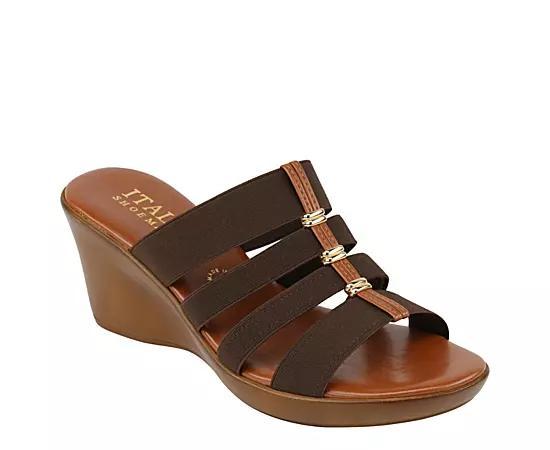 Italian Shoemakers Clover Womens Sandals Brown Product Image