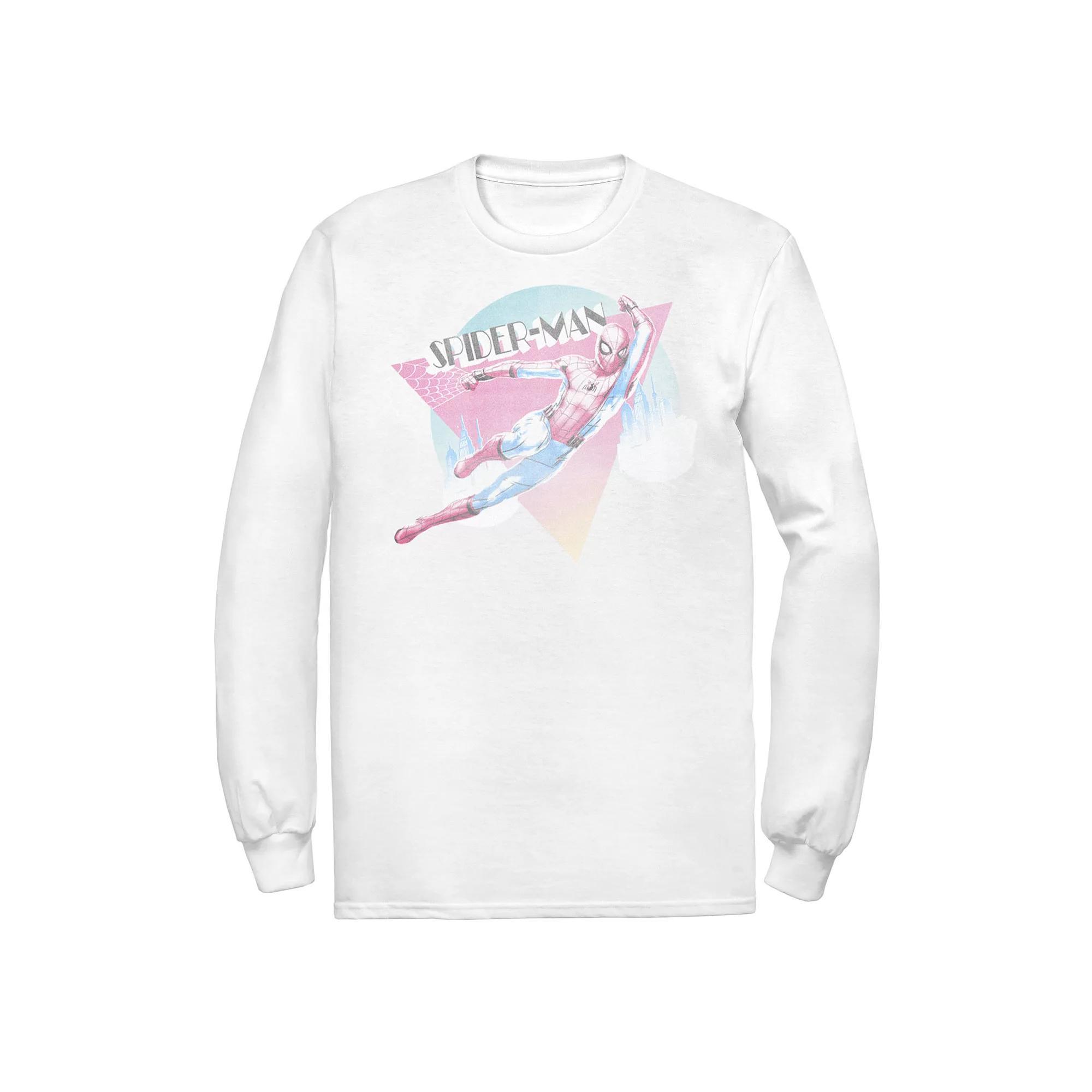 Men's Marvel Spider-Man: Far From Home Spider-Man Swing Tee, Size: Small, White Product Image