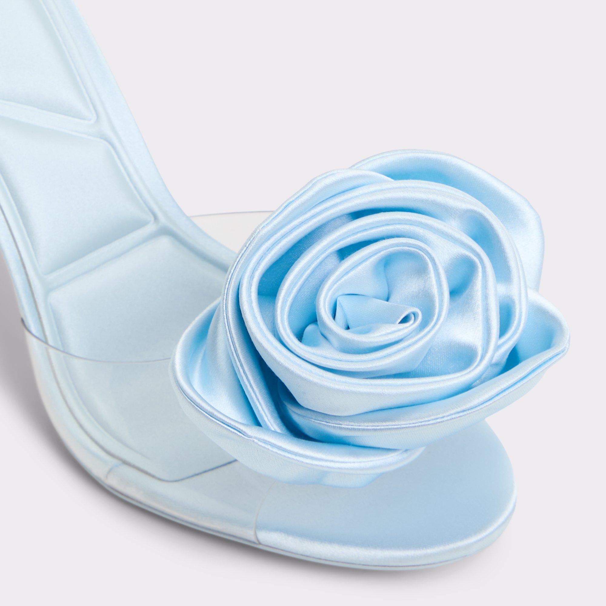 ALDO Cinderellamule - Women's Heeled Mules Sandals - Blue, Size 8.5 Product Image