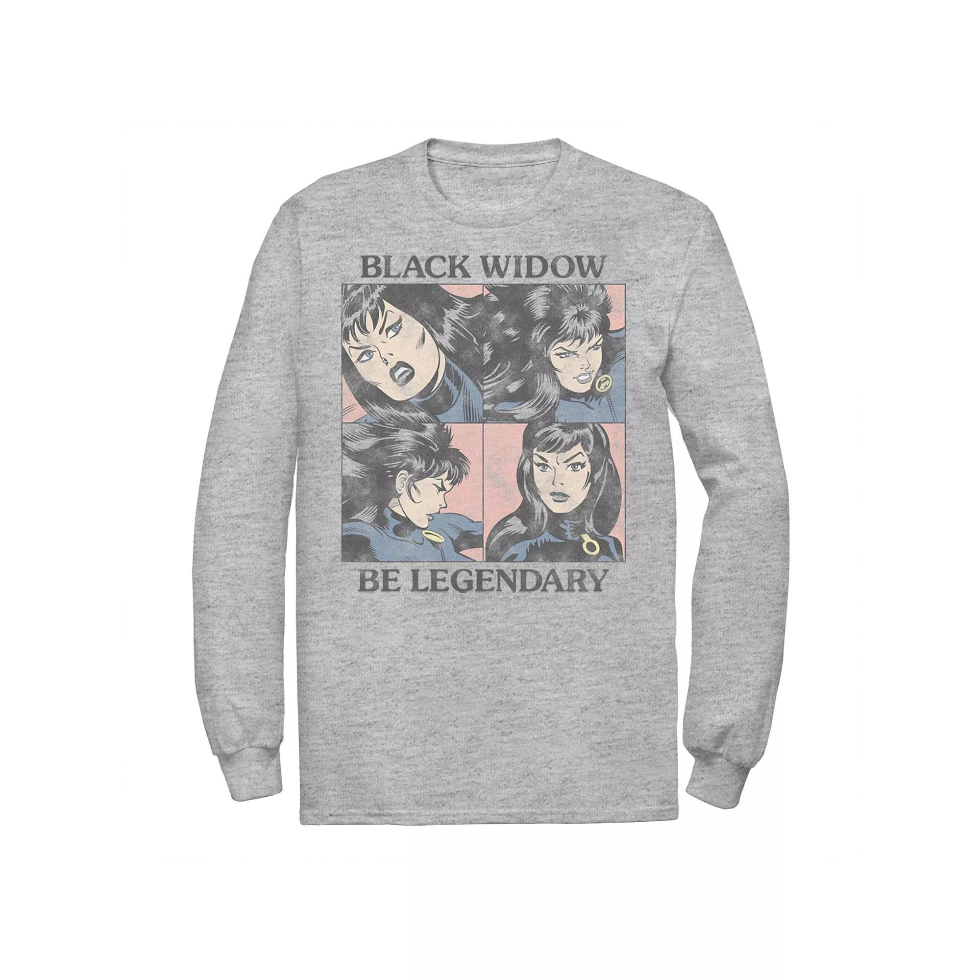 Men's Marvel Black Widow Tee, Size: XL, Athletic Grey Product Image