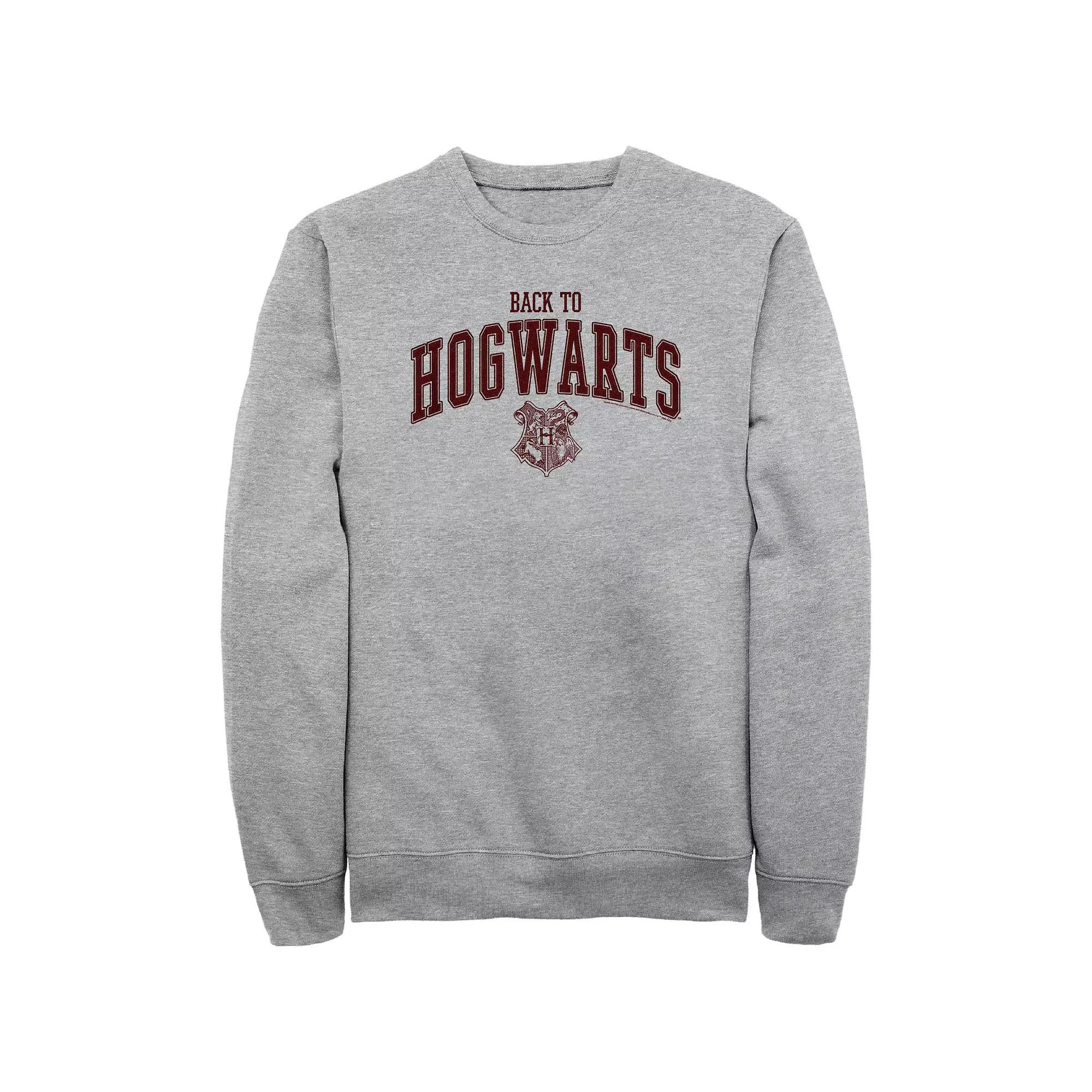 Big & Tall Harry Potter Back To Hogwarts Fleece Sweatshirt, Men's, Size: XXL Tall, Athletic Grey Product Image