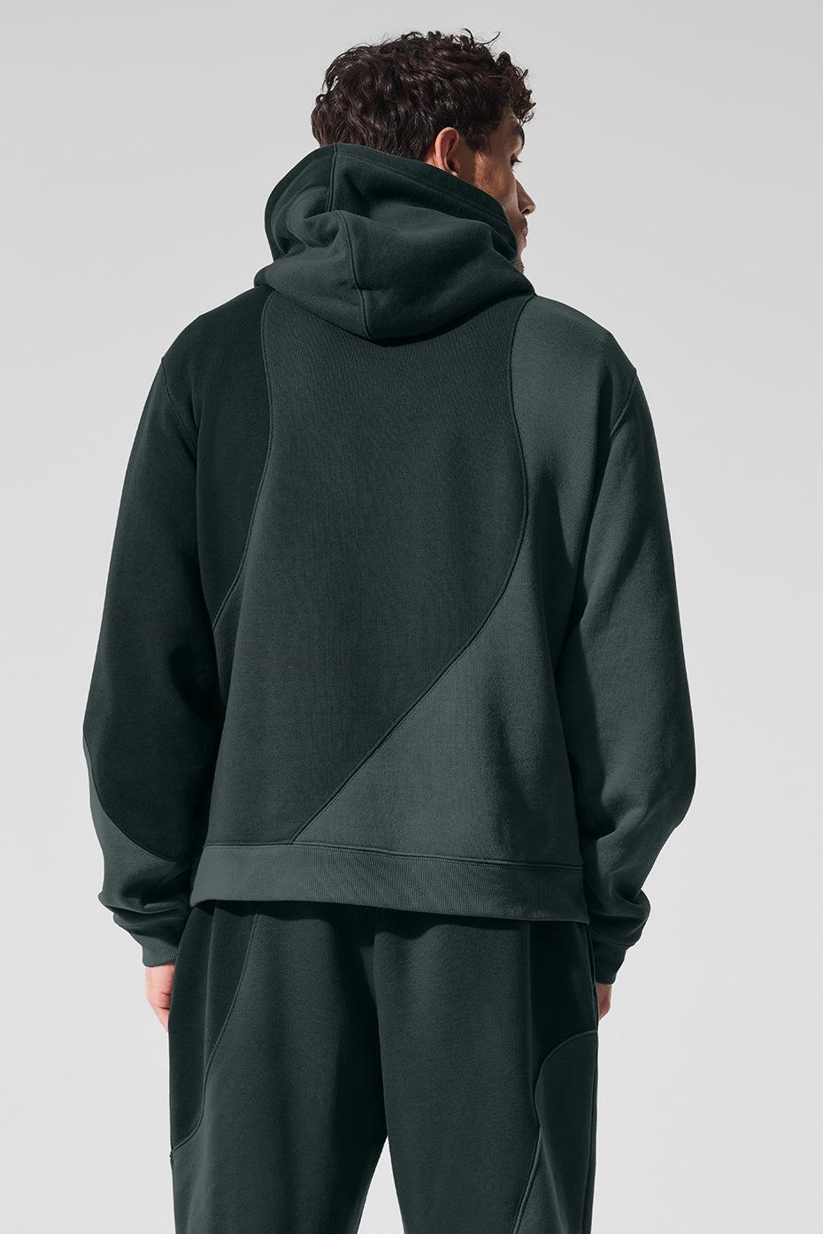Make Waves Hoodie - Charcoal Green Tonal Product Image