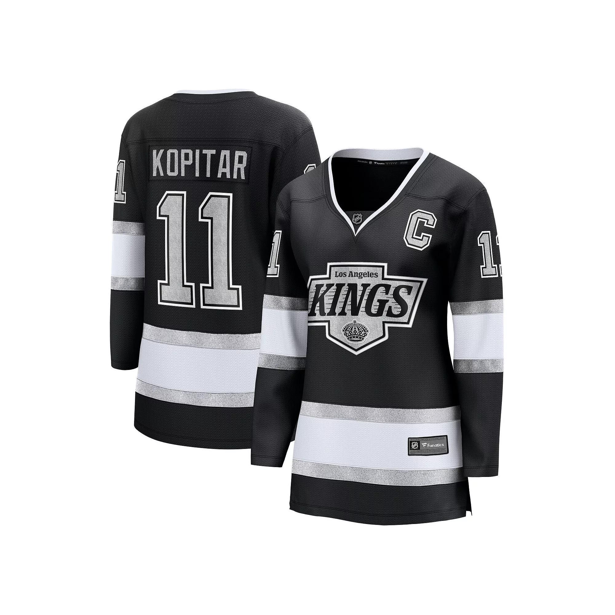 Womens Fanatics Anze Kopitar Black Los Angeles Kings Home Premier Breakaway Player Jersey Product Image
