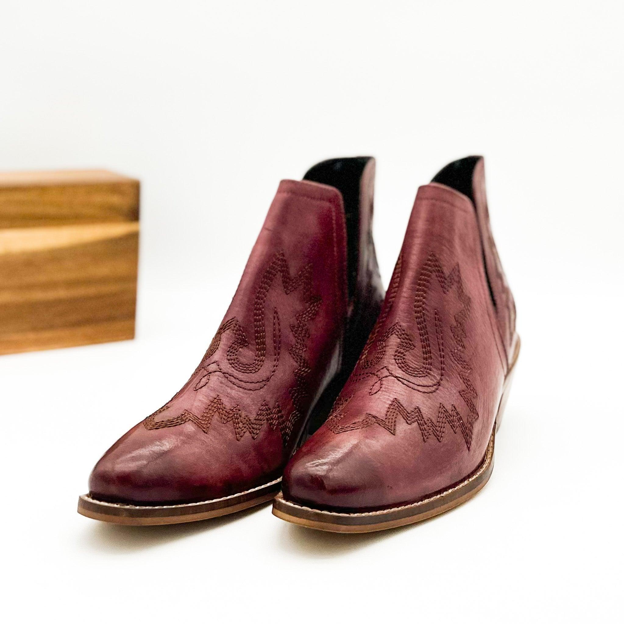 Kickin' Booties in Burgundy (Online Exclusive) Product Image
