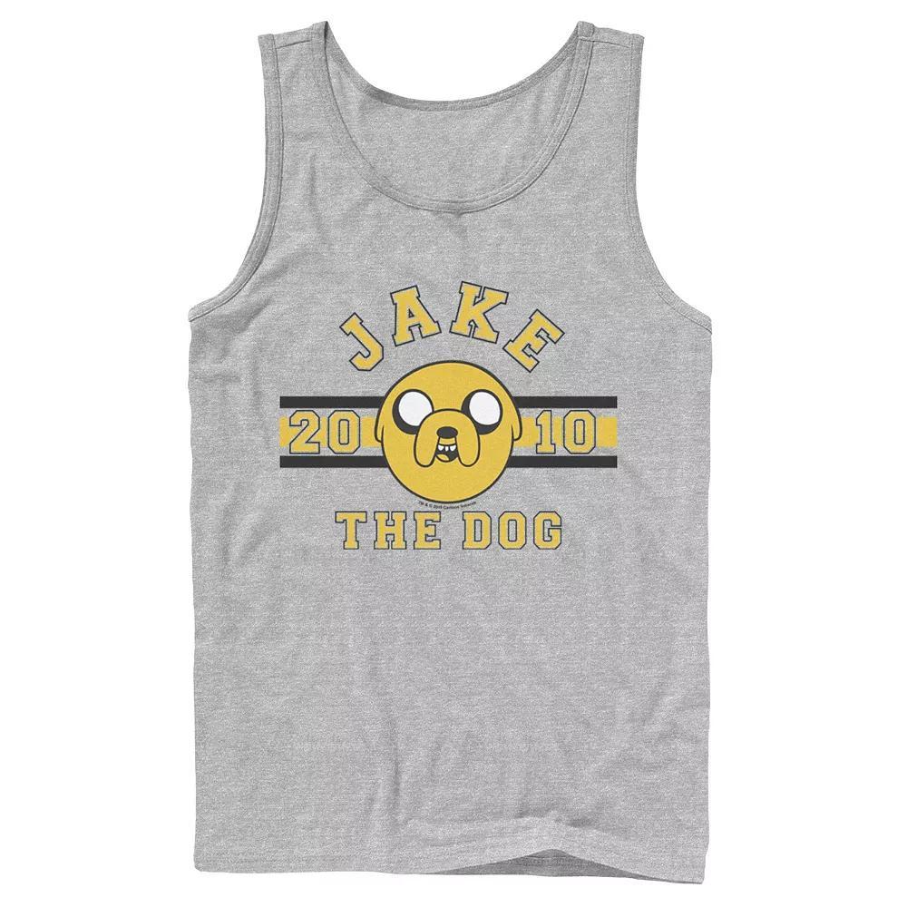 Men's Cartoon Network Adventure Time Jake The Dog Land Of Ooo Tank Top, Size: Large, Athletic Grey Product Image