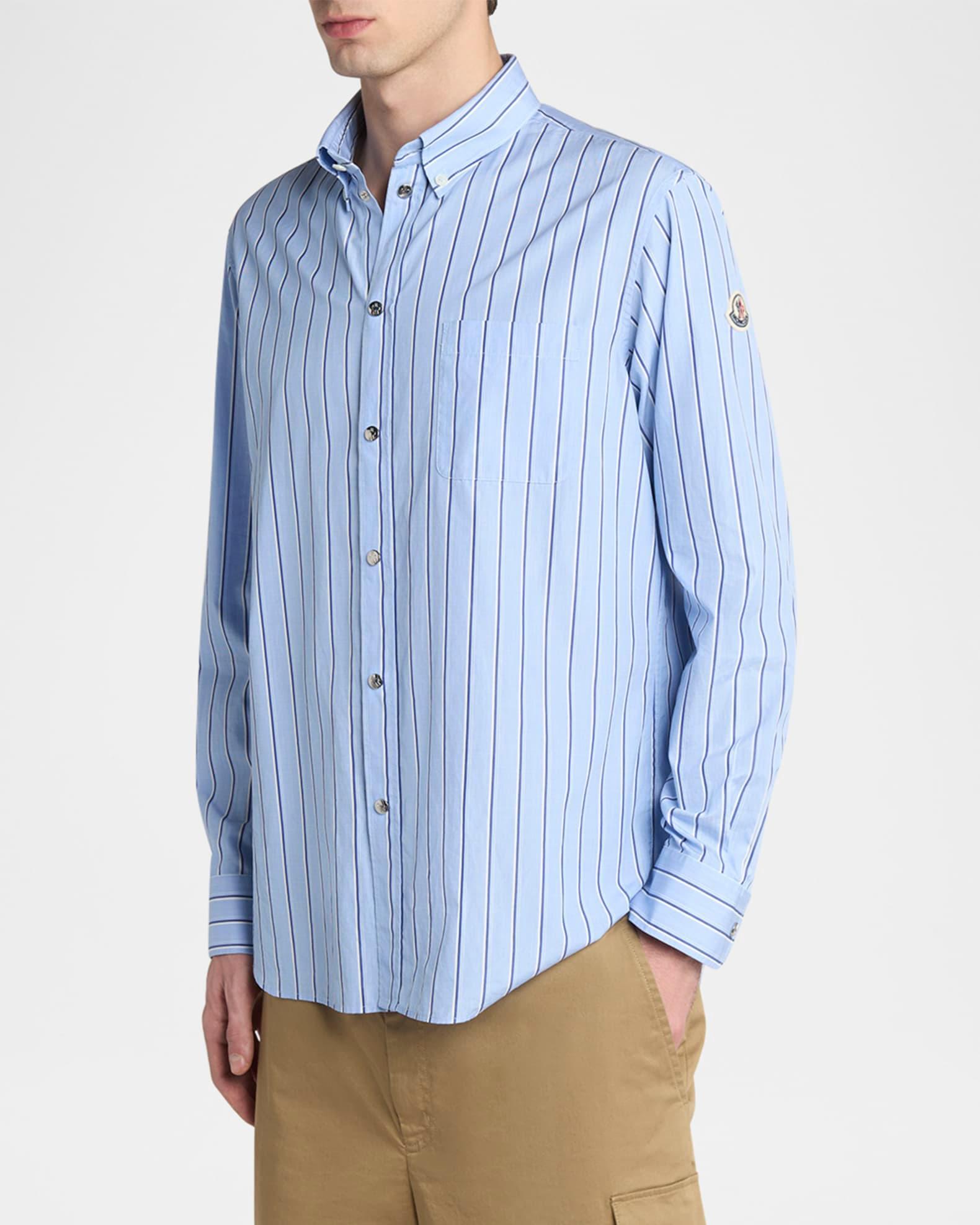 Men's Wool Multi-Stripe Sport Shirt Product Image