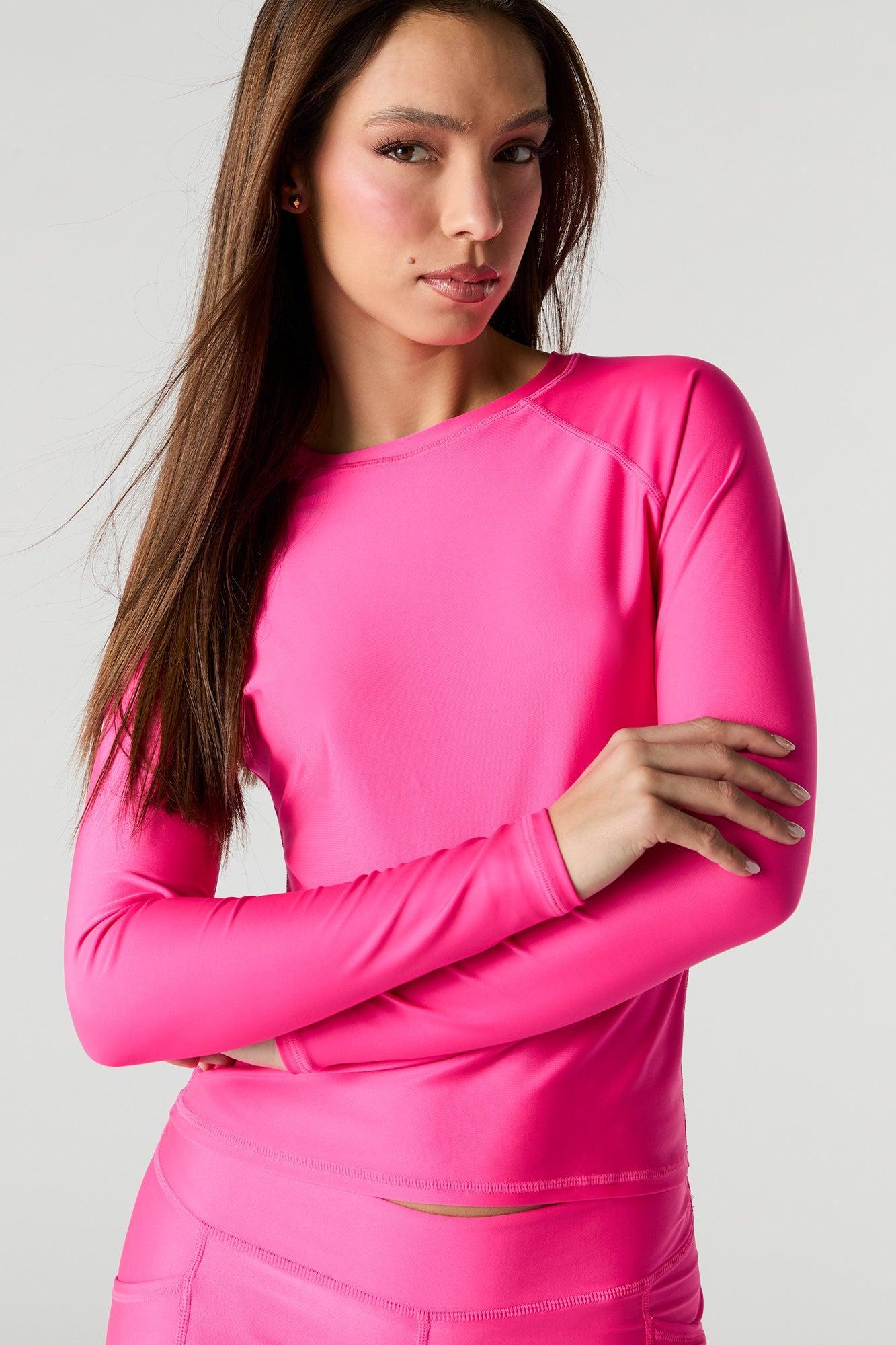 Long Sleeve Rashguard Swim Top Female Product Image