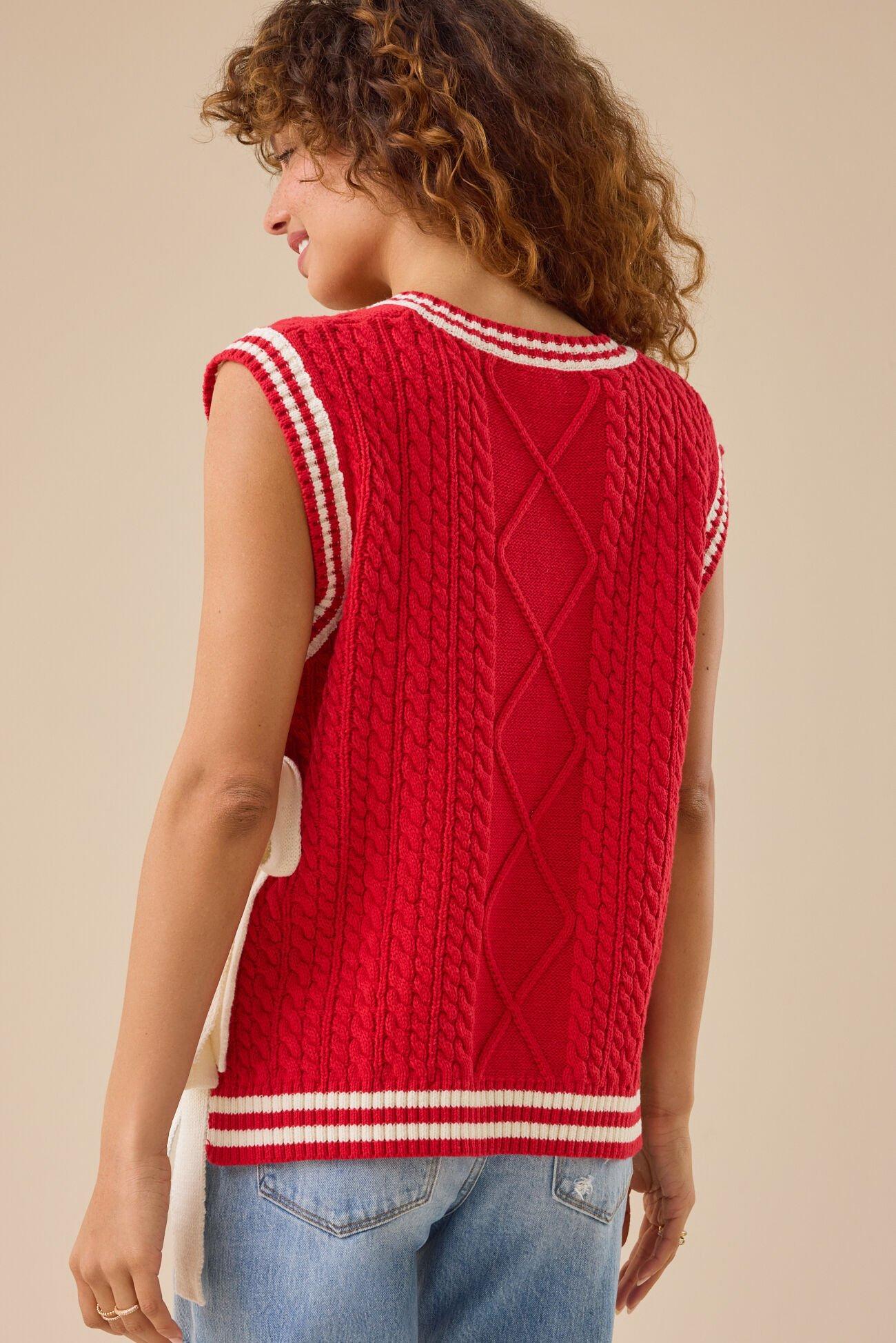 Tilly V-Neck Sweater Vest Product Image