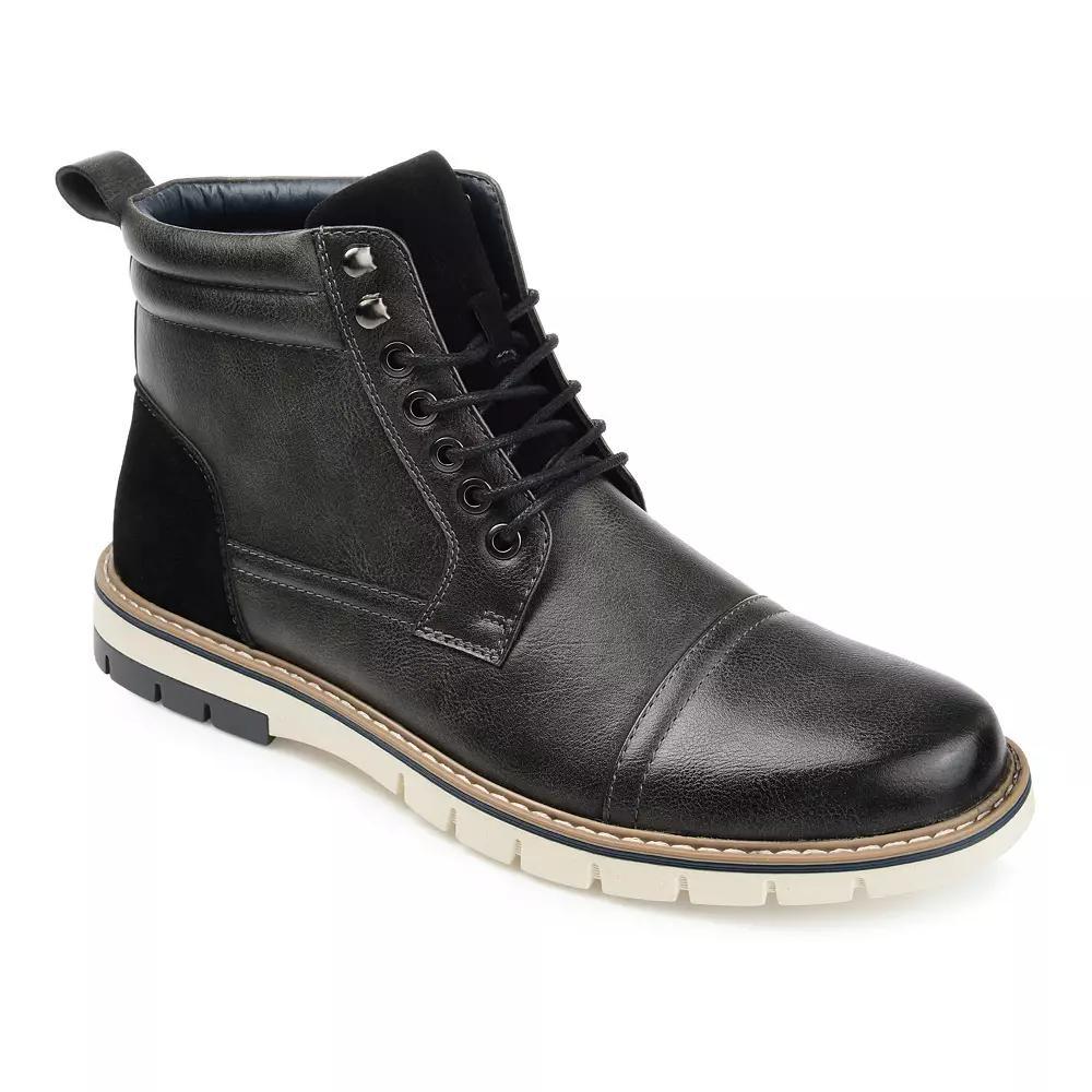 VANCE Lucien Men's Cap Toe Ankle Boots, Size: 10.5, Brown Product Image
