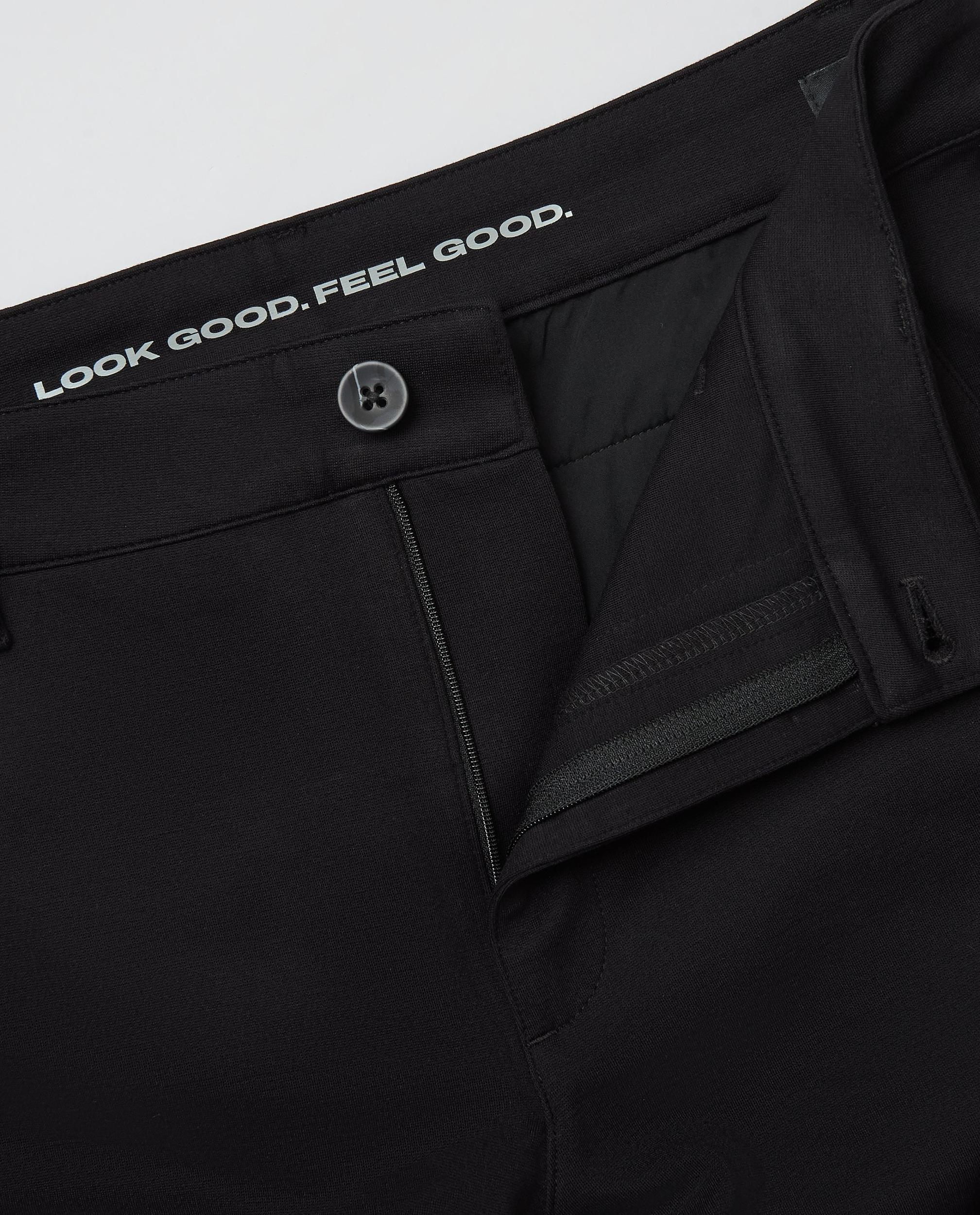 Black Slim Comfort Knit Chino Pant Product Image
