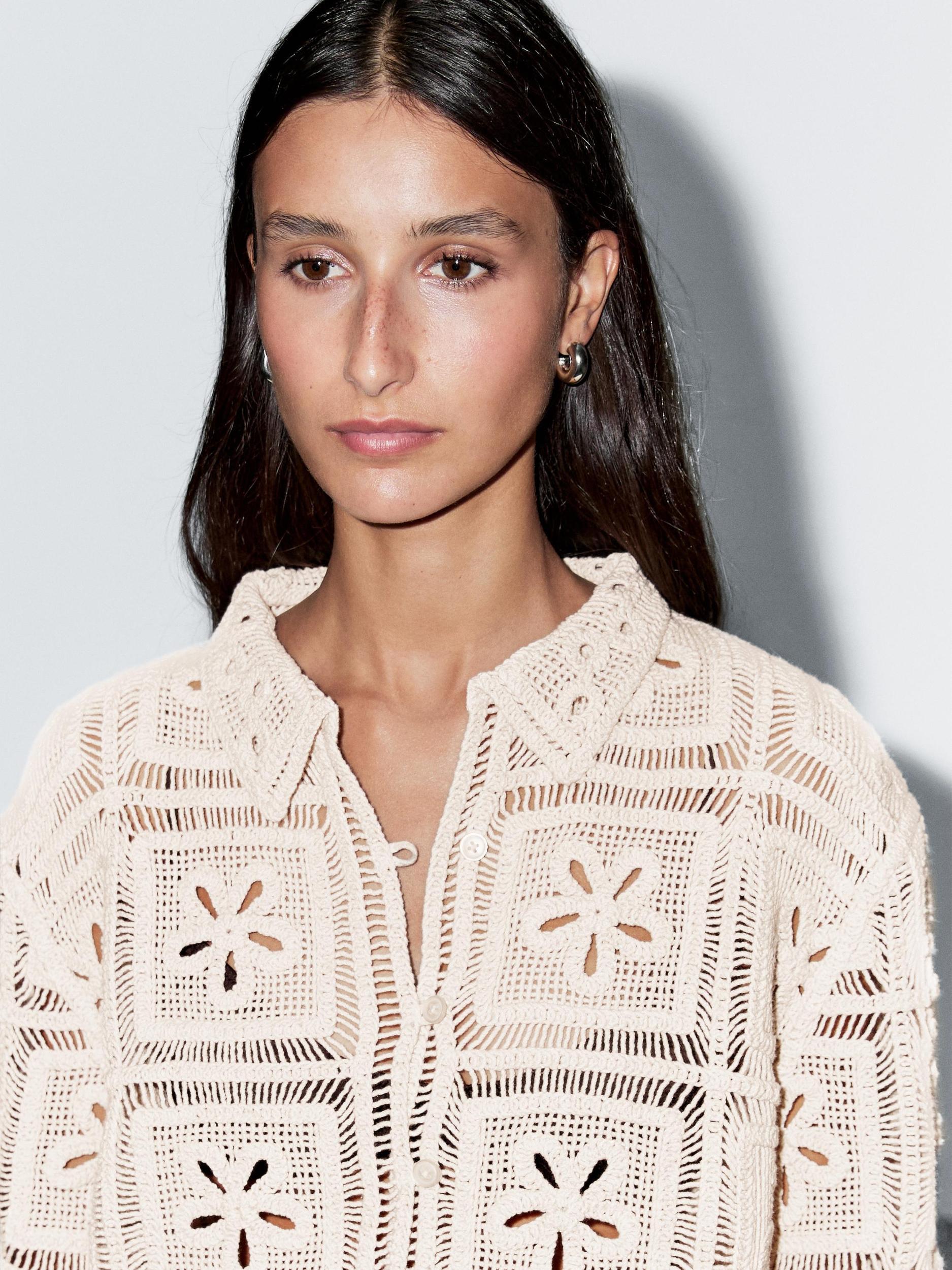 Embellished crochet cardigan Product Image