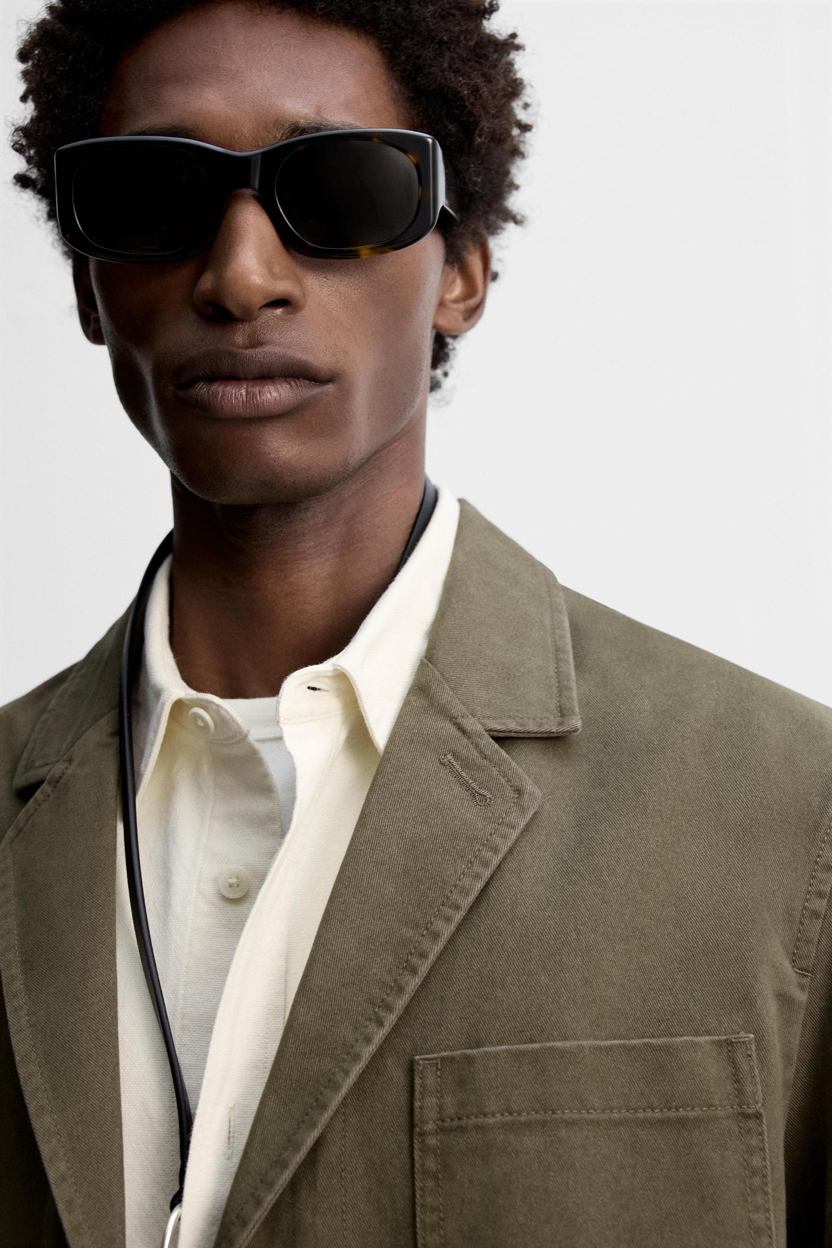 WASHED COTTON BLAZER Product Image