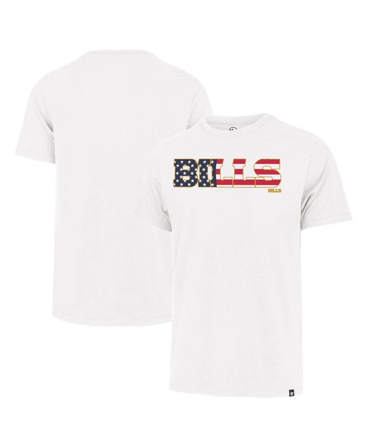 Men's '47 White Buffalo Bills Flag Script Franklin T-Shirt, Size: 2XL Product Image