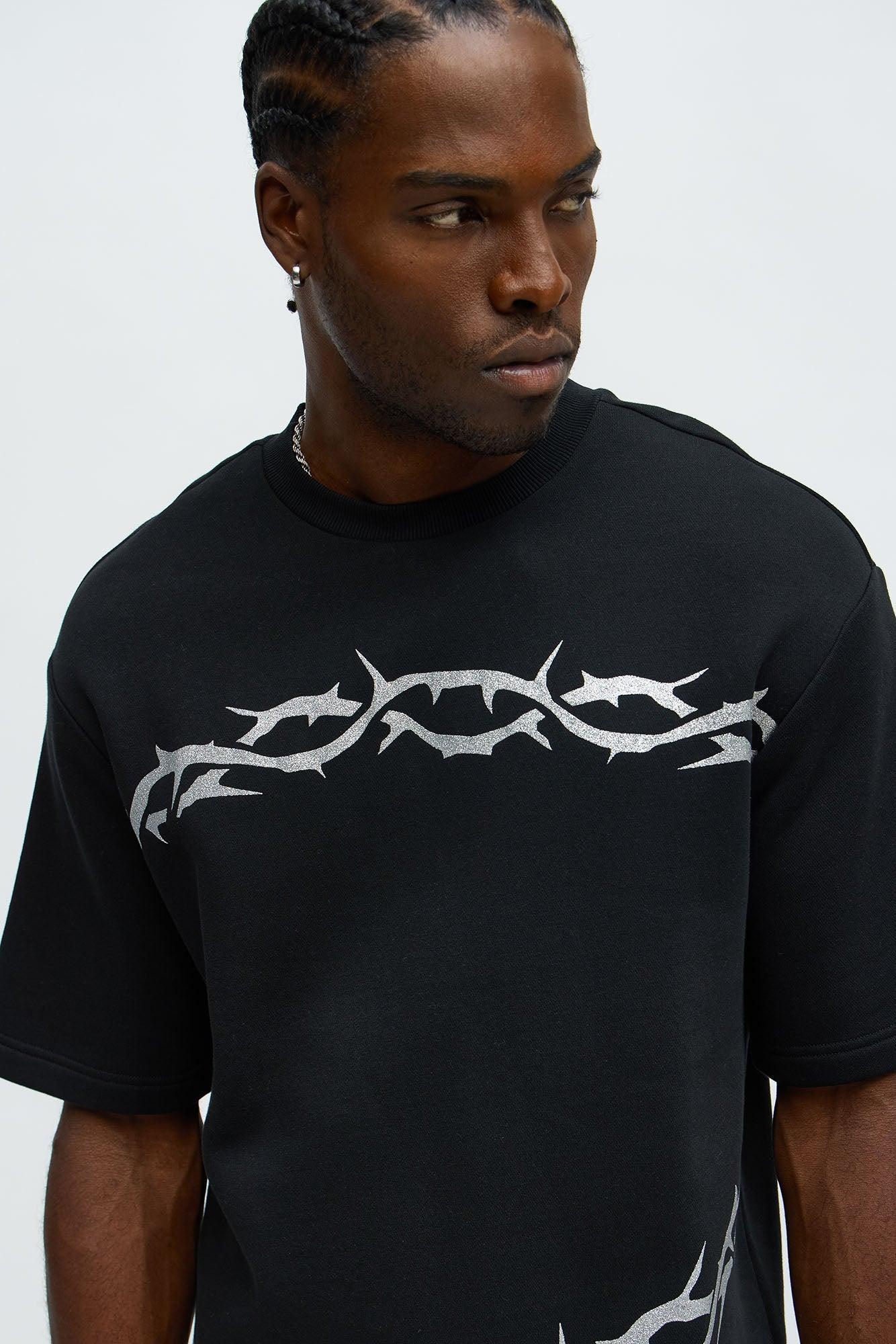 Tyson Barbed Wire Short Sleeve Tee - Black Product Image