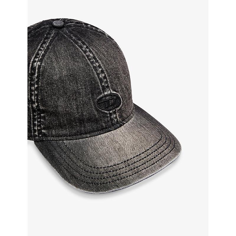 DIESEL Mens C-gable-black Denim Cap 02 Product Image
