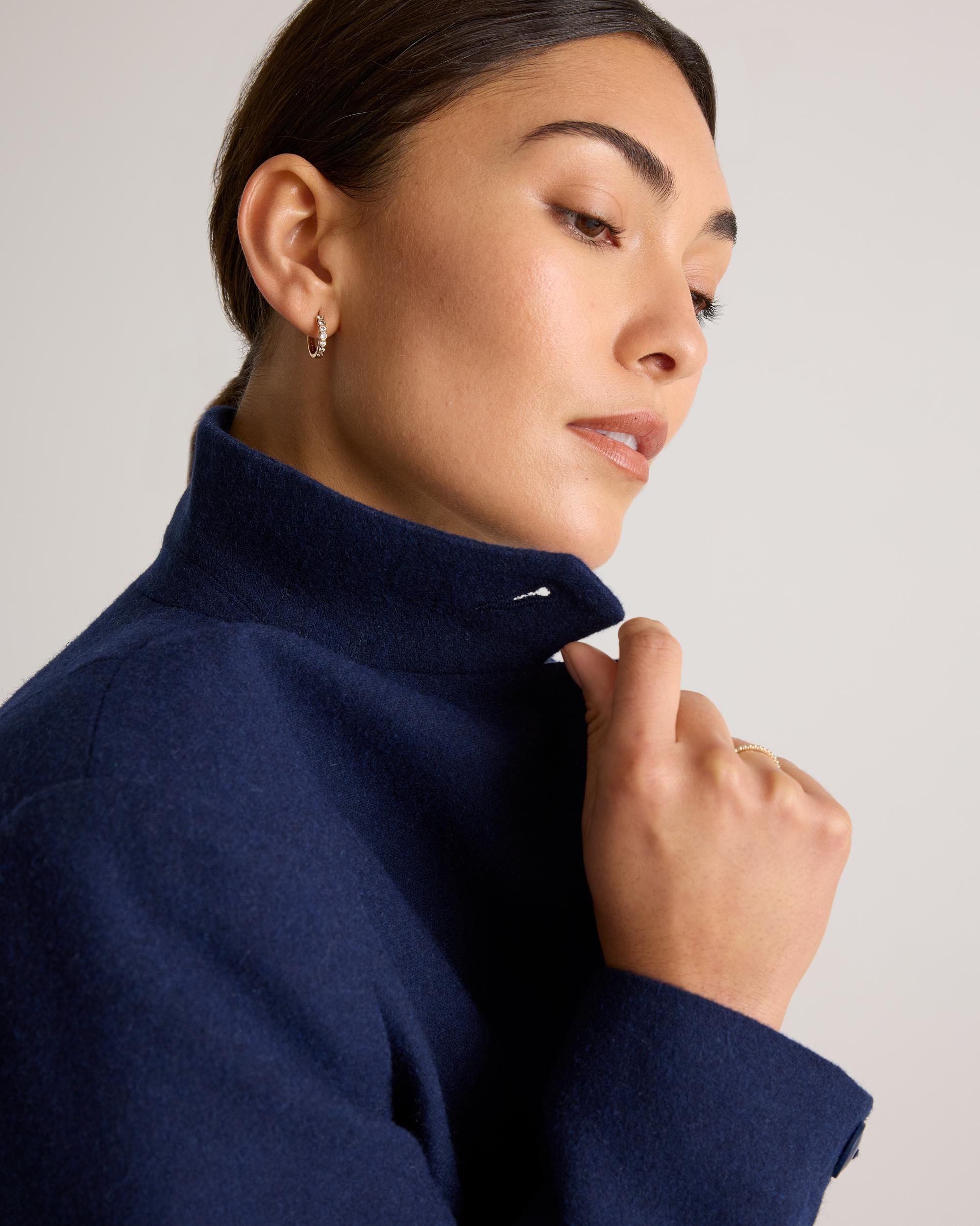 Quince | Women's Italian Wool Stand Collar Blazer Size XS Product Image