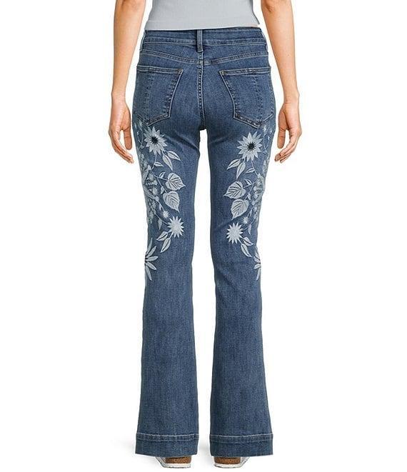 Prosperity Denim Mid Rise Embroidered Bootcut Trouser Jeans Product Image