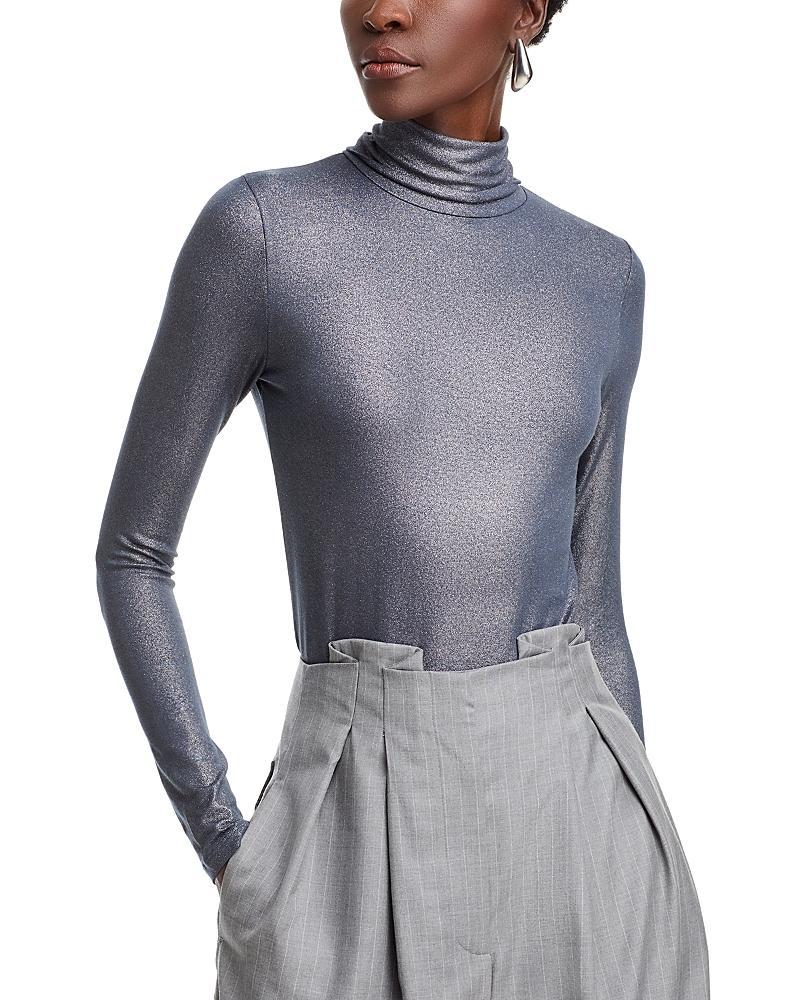 Majestic Filatures Metallic Turtleneck Top Product Image