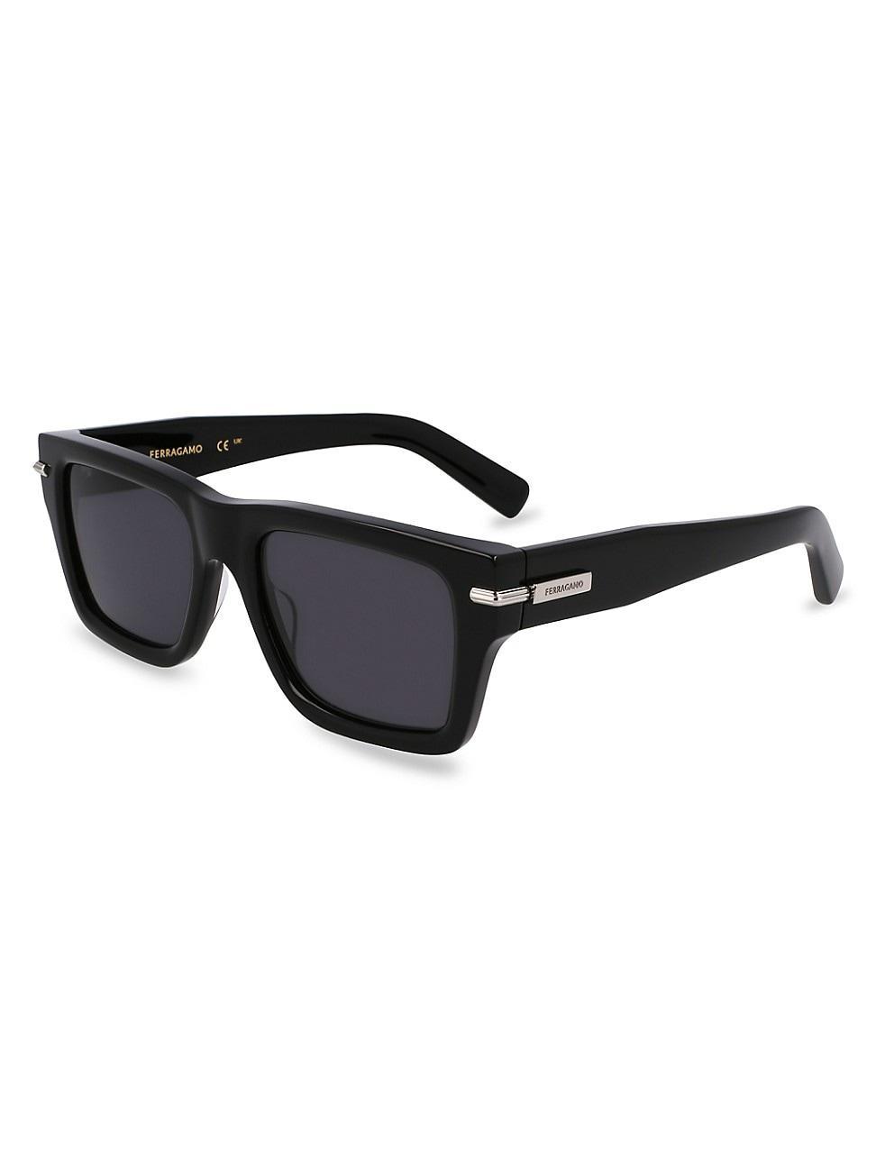 Mens Prisma Modified Acetate Rectangle Sunglasses Product Image