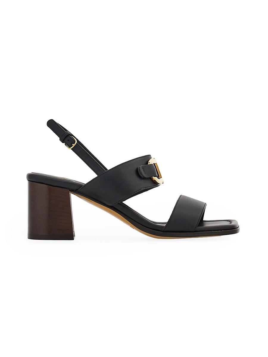 Ferragamo Womens Lou Gancini Block Heel Sandals Product Image