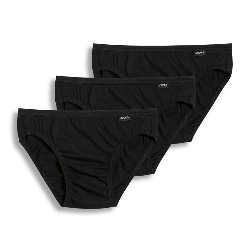 Men's Jockey® 3-pack Elance Bikini Briefs, Size: XL, White Product Image