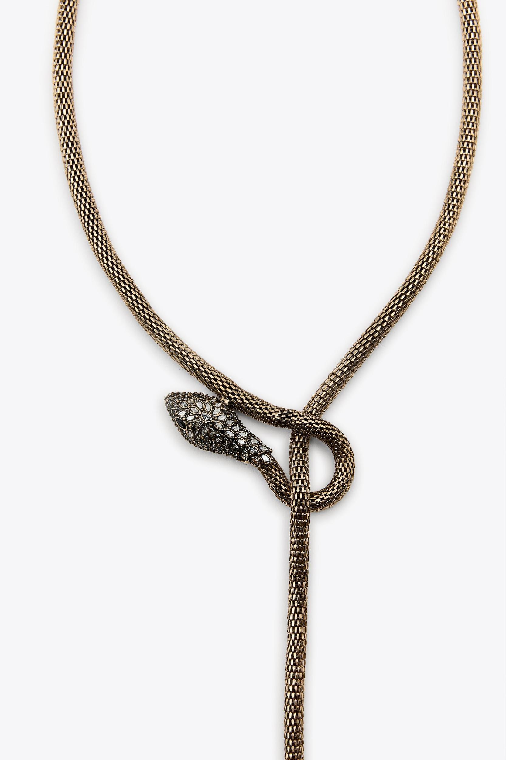TEXTURED SNAKE NECKLACE Product Image