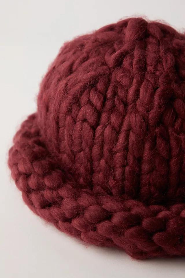 Woven Chunky Knit Beanie Product Image