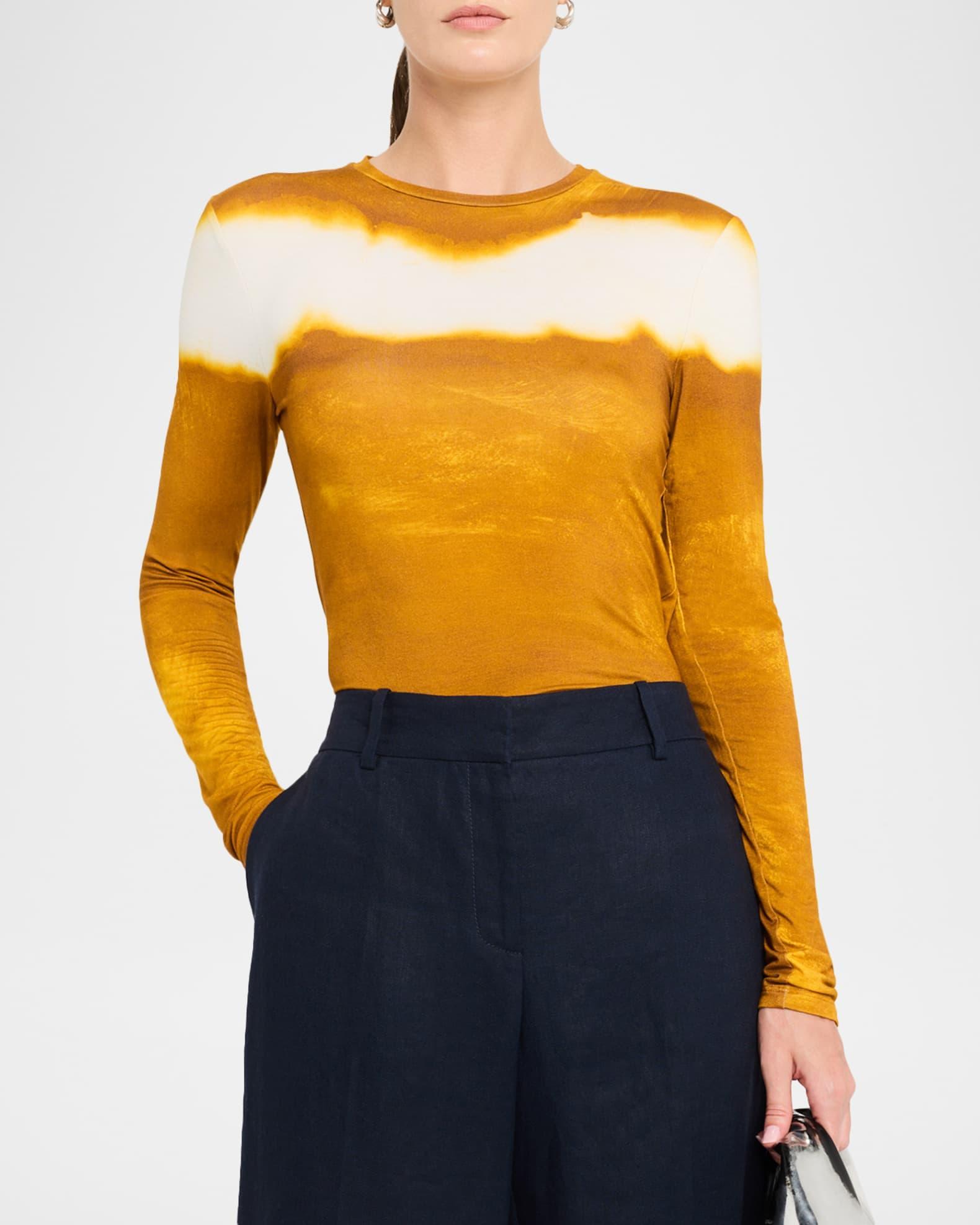 Painted Stripe Long Sleeve Jersey Top Product Image