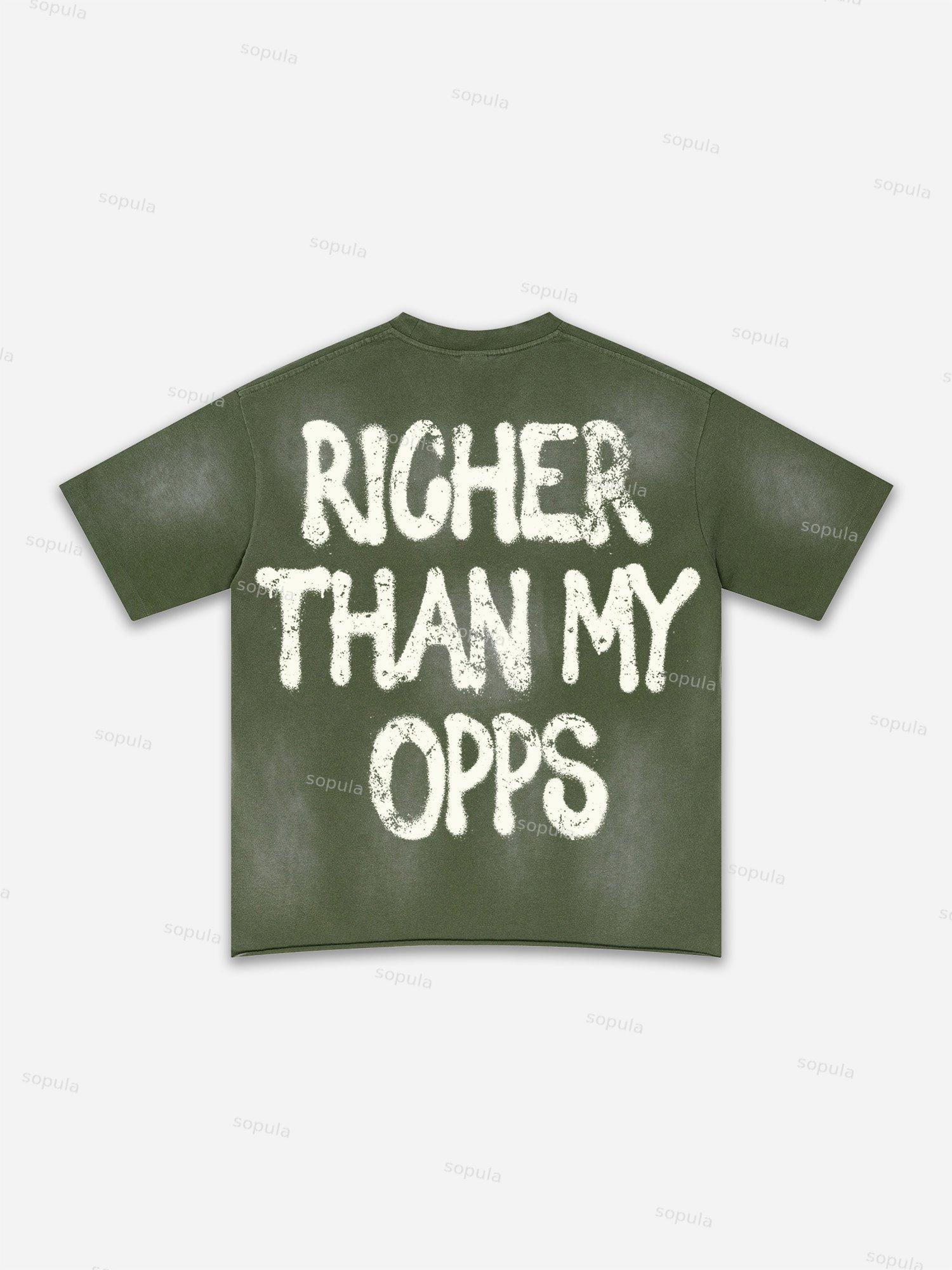 I Am Allergic To People Fun Zipper Boys Print Washed T-shirt Product Image