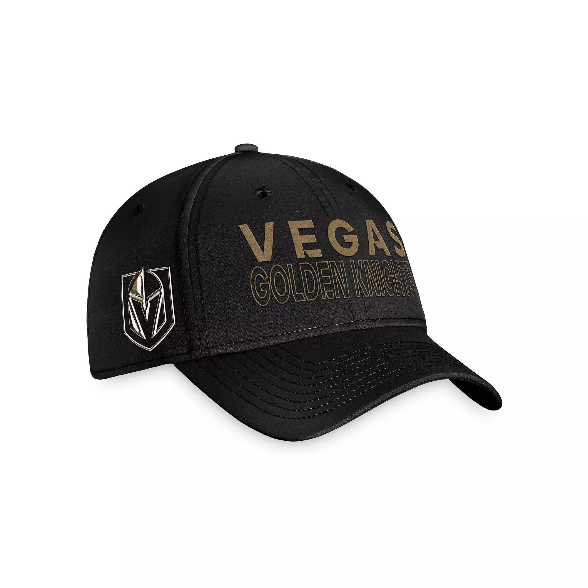 Men's Fanatics Branded  Black Vegas Golden Knights Authentic Pro Road Flex Hat, Size: Medium/Large, Lvk Black Product Image
